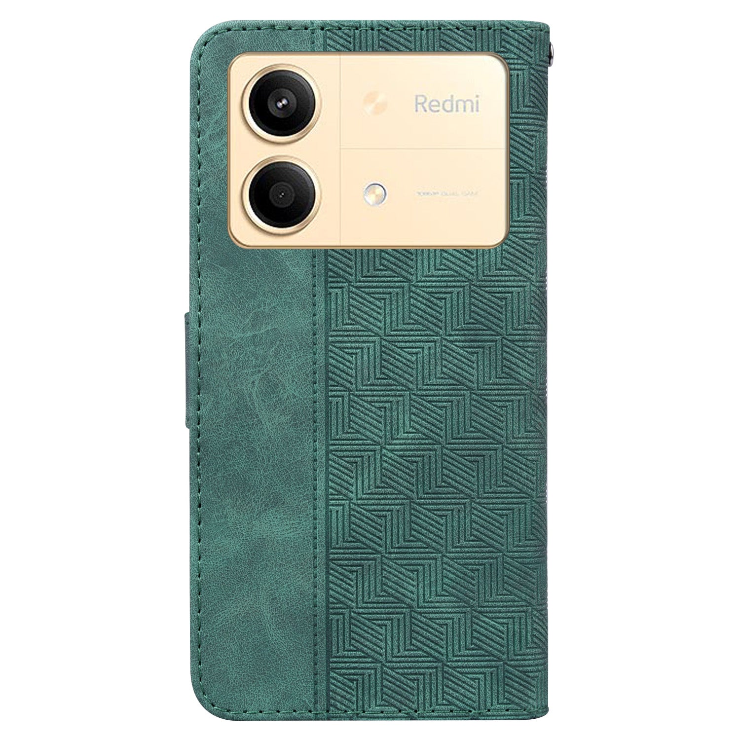 For Xiaomi Redmi Note 13R Pro 5G Case 3D Geometry Leather+TPU Mobile Phone Cover