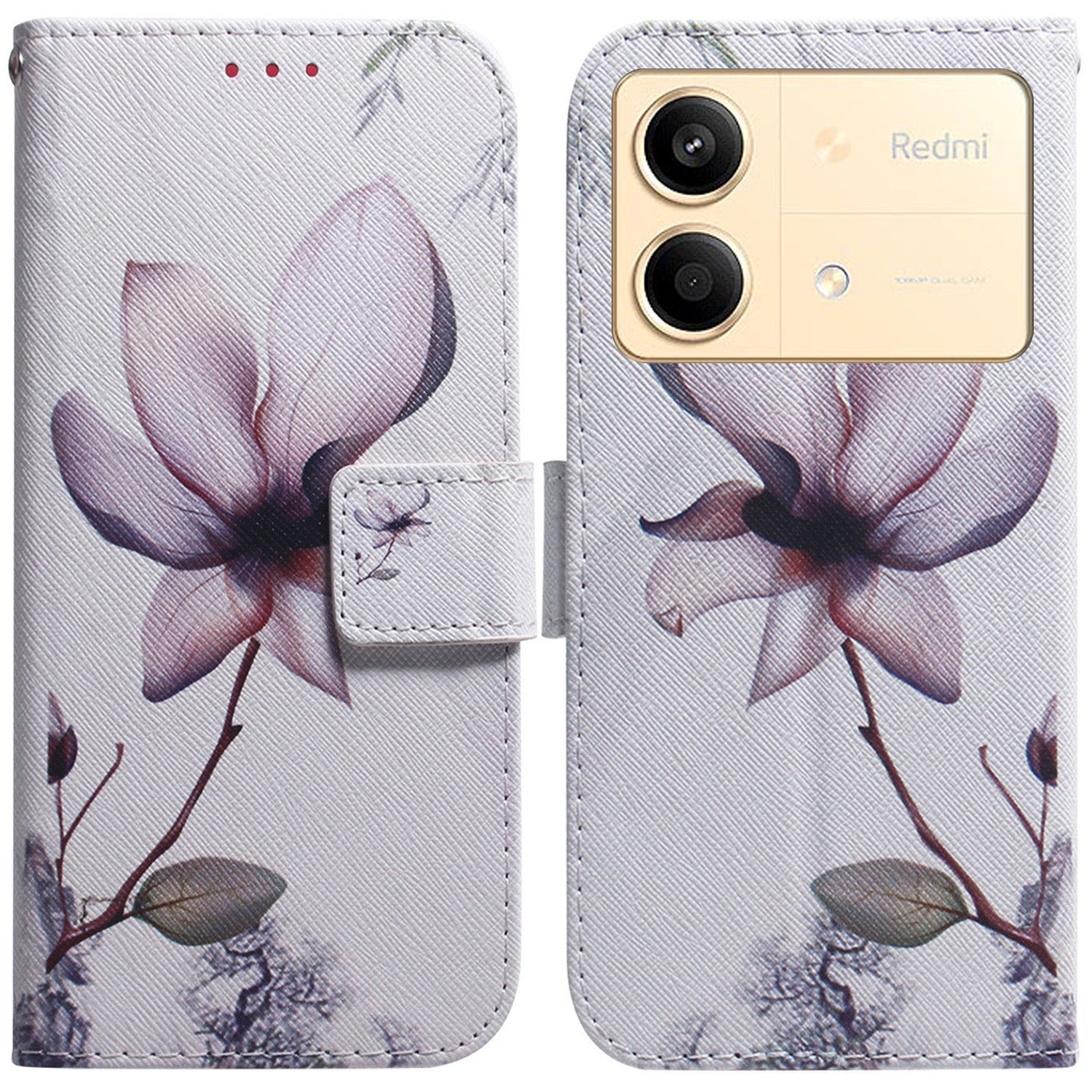 For Xiaomi Redmi Note 13R Pro 5G Case Anti-drop Pattern Printing Stand Mobile Phone Protector