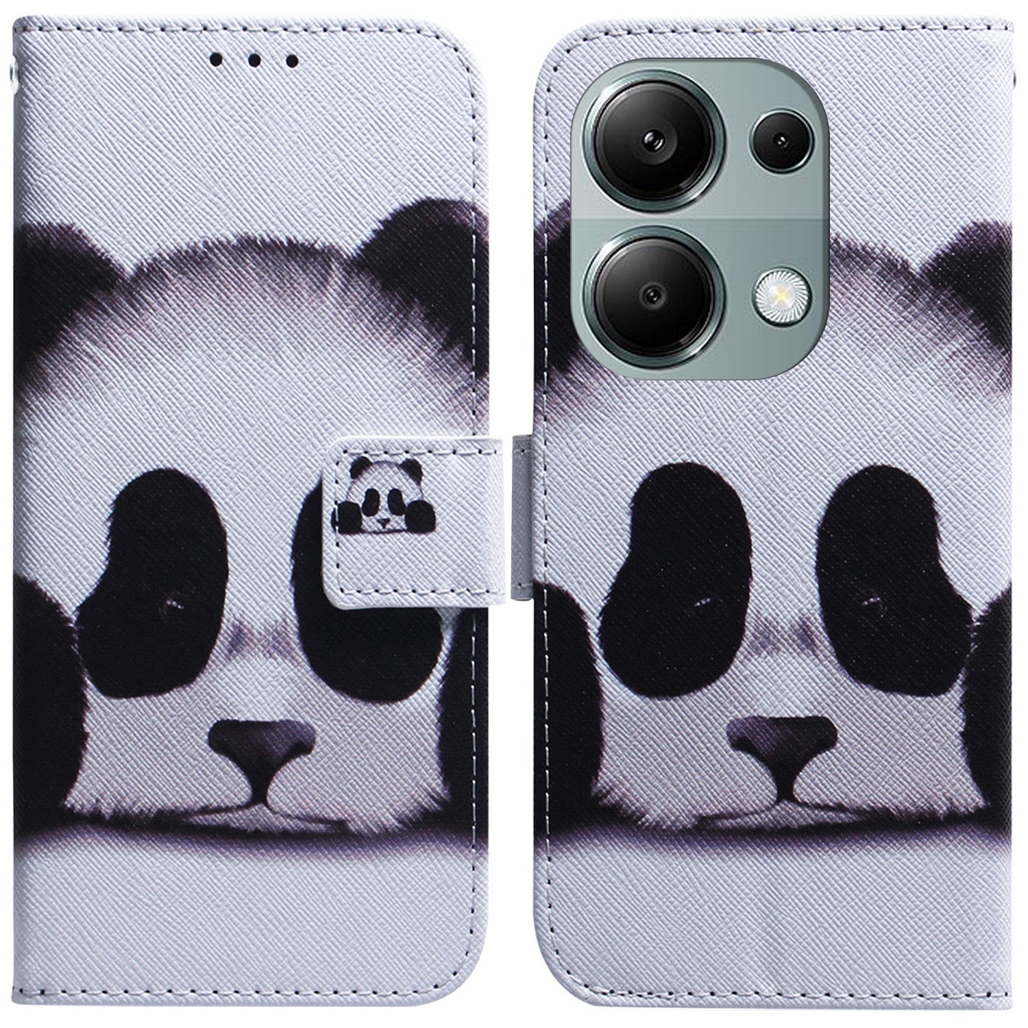 For Xiaomi Redmi Note 13 Pro 4G / Poco M6 Pro 4G Case Drop-proof Pattern Printing Card Slots Phone Cover