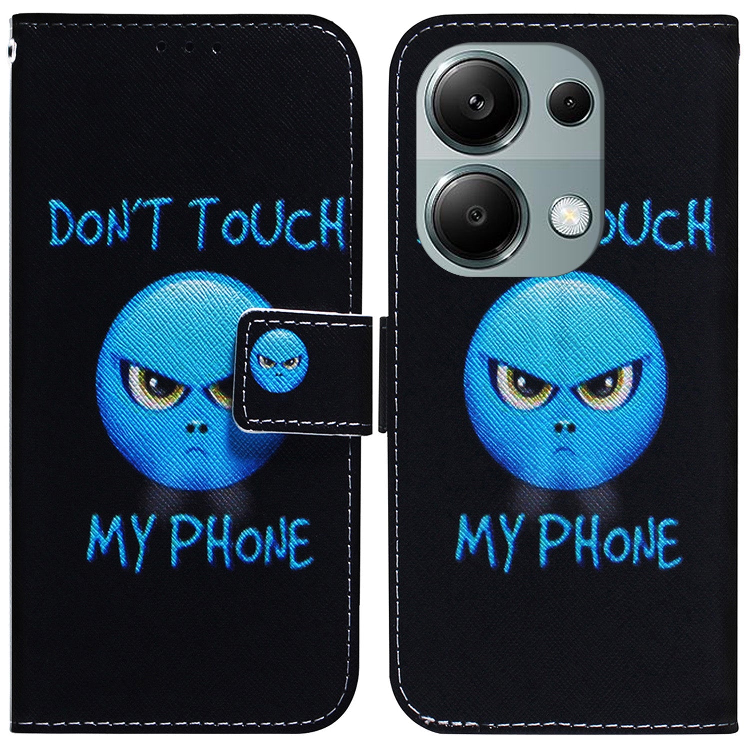 For Xiaomi Redmi Note 13 Pro 4G / Poco M6 Pro 4G Case Drop-proof Pattern Printing Card Slots Phone Cover