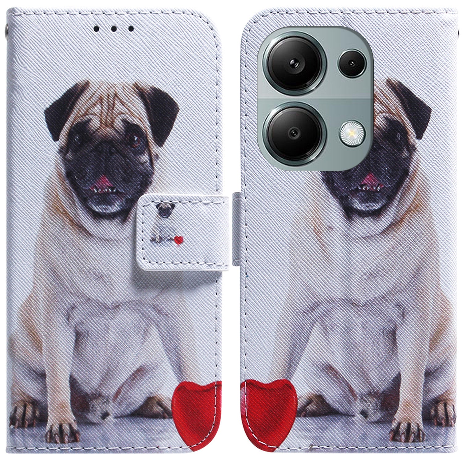 For Xiaomi Redmi Note 13 Pro 4G / Poco M6 Pro 4G Case Drop-proof Pattern Printing Card Slots Phone Cover