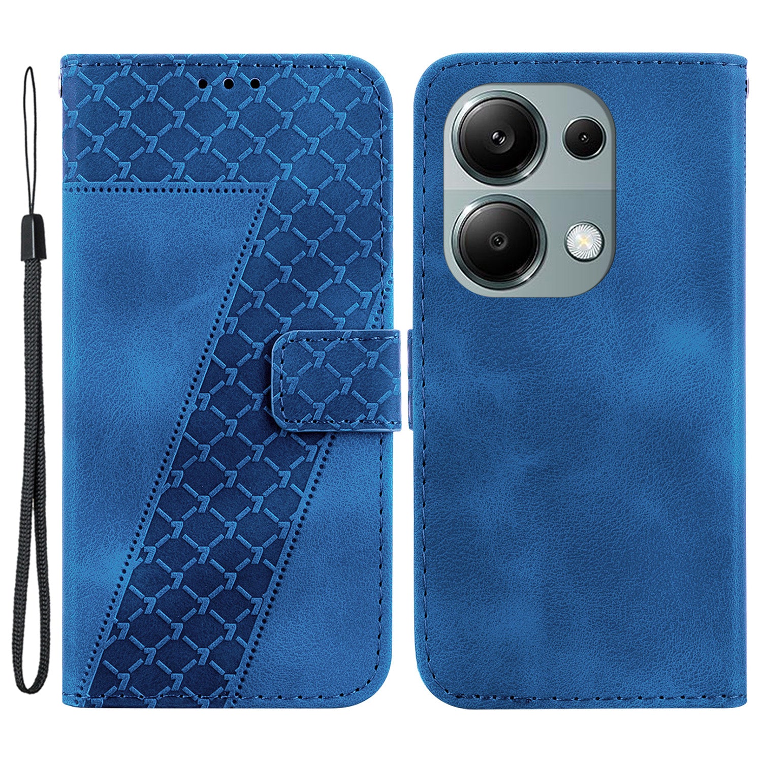 For Xiaomi Redmi Note 13 Pro 4G / Poco M6 Pro 4G Case 7-Shape Pattern Drop Protection Phone Cover