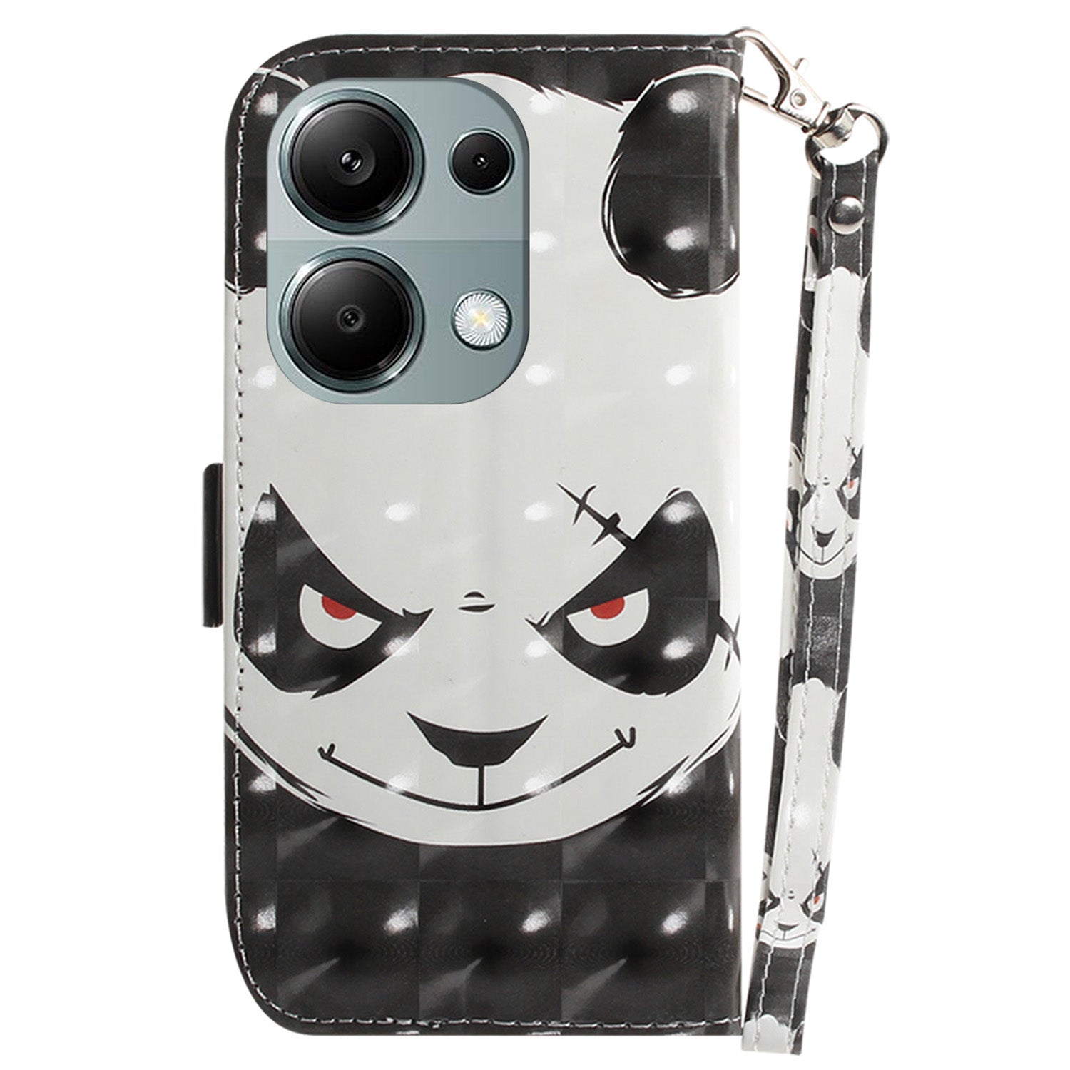 For Xiaomi Redmi Note 13 Pro 4G / Poco M6 Pro 4G Case Wallet Pattern Printed Leather Cover with Strap