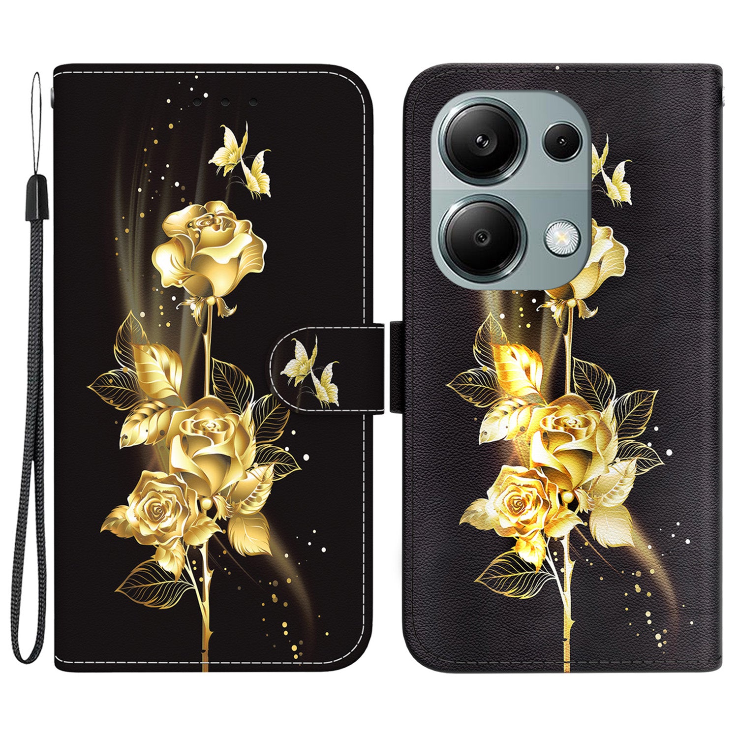 For Xiaomi Redmi Note 13 Pro 4G / Poco M6 Pro 4G Case Printed Pattern Wallet Leather Phone Cover