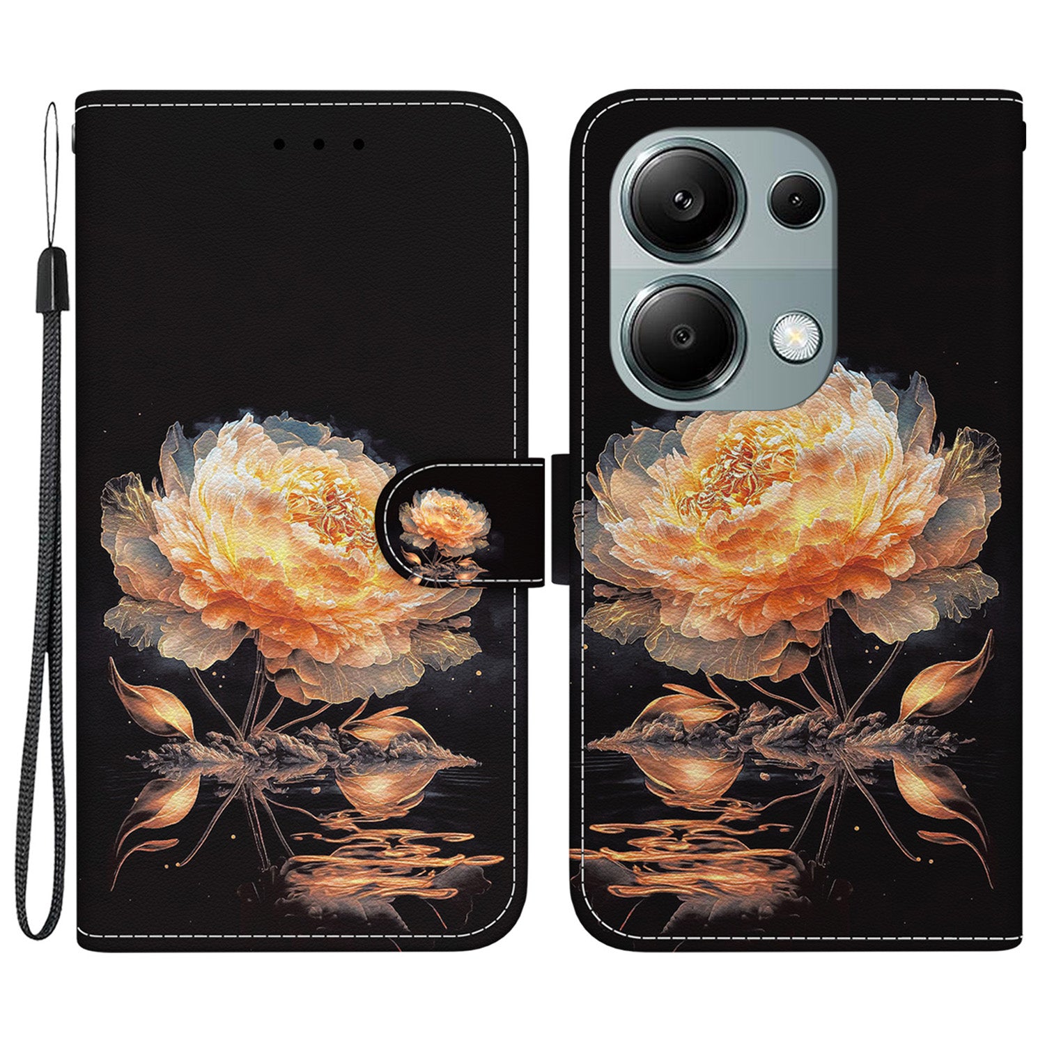 For Xiaomi Redmi Note 13 Pro 4G / Poco M6 Pro 4G Case Printed Pattern Wallet Leather Phone Cover