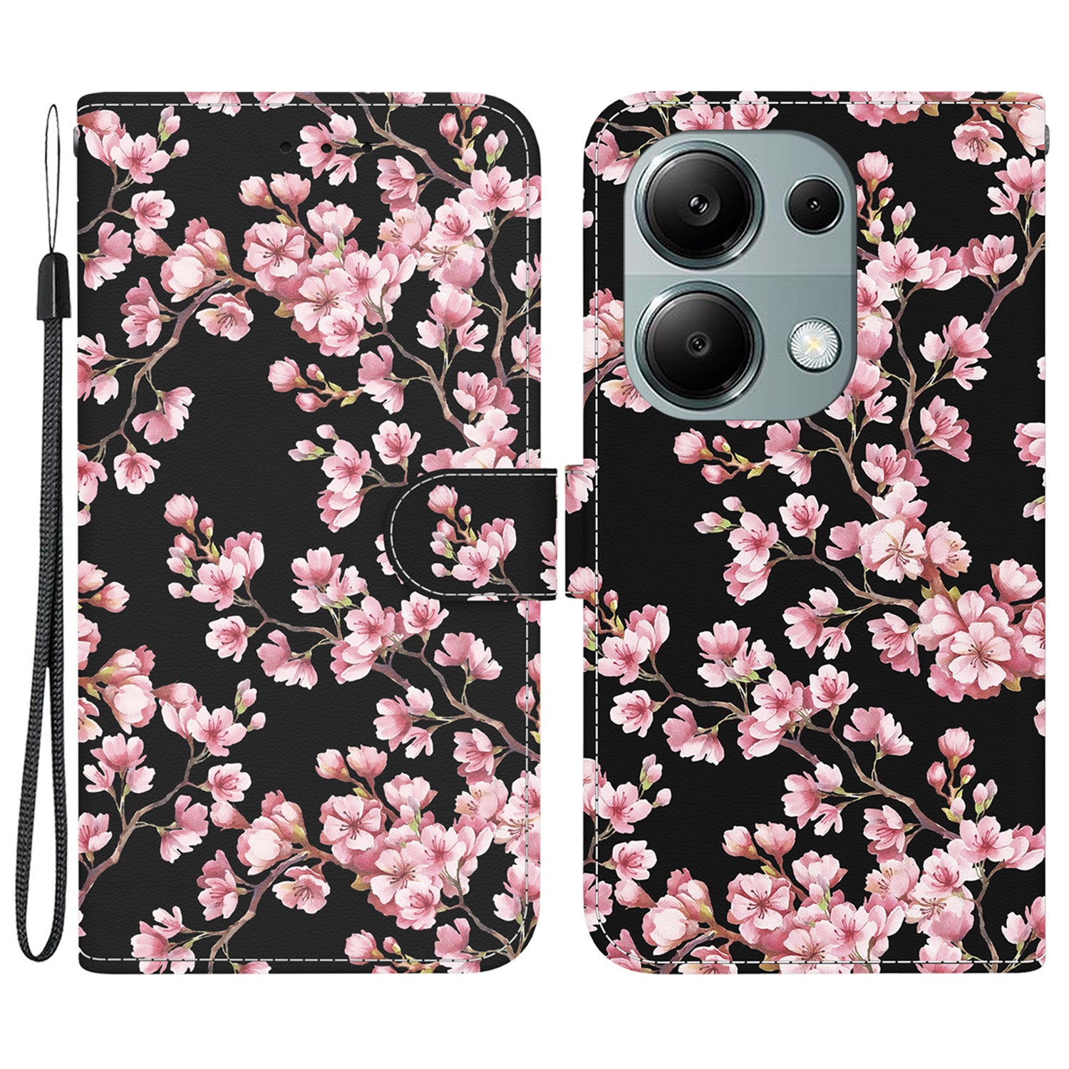 For Xiaomi Redmi Note 13 Pro 4G / Poco M6 Pro 4G Case Printed Pattern Wallet Leather Phone Cover