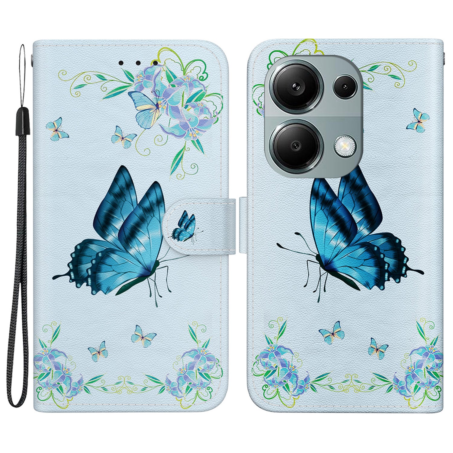 For Xiaomi Redmi Note 13 Pro 4G / Poco M6 Pro 4G Case Printed Pattern Wallet Leather Phone Cover