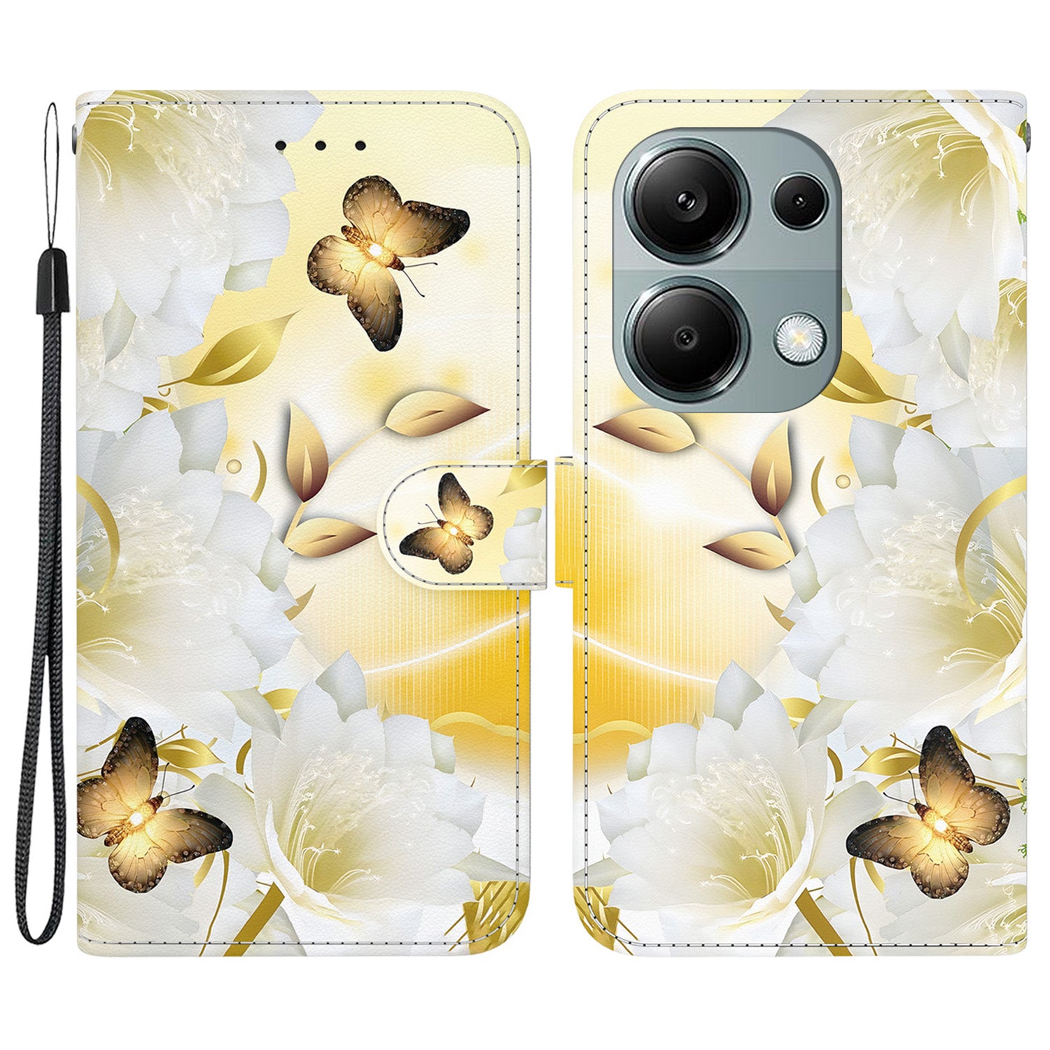 For Xiaomi Redmi Note 13 Pro 4G / Poco M6 Pro 4G Case Printed Pattern Wallet Leather Phone Cover