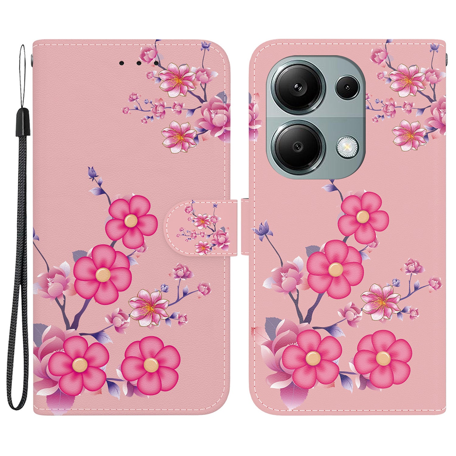 For Xiaomi Redmi Note 13 Pro 4G / Poco M6 Pro 4G Case Printed Pattern Wallet Leather Phone Cover