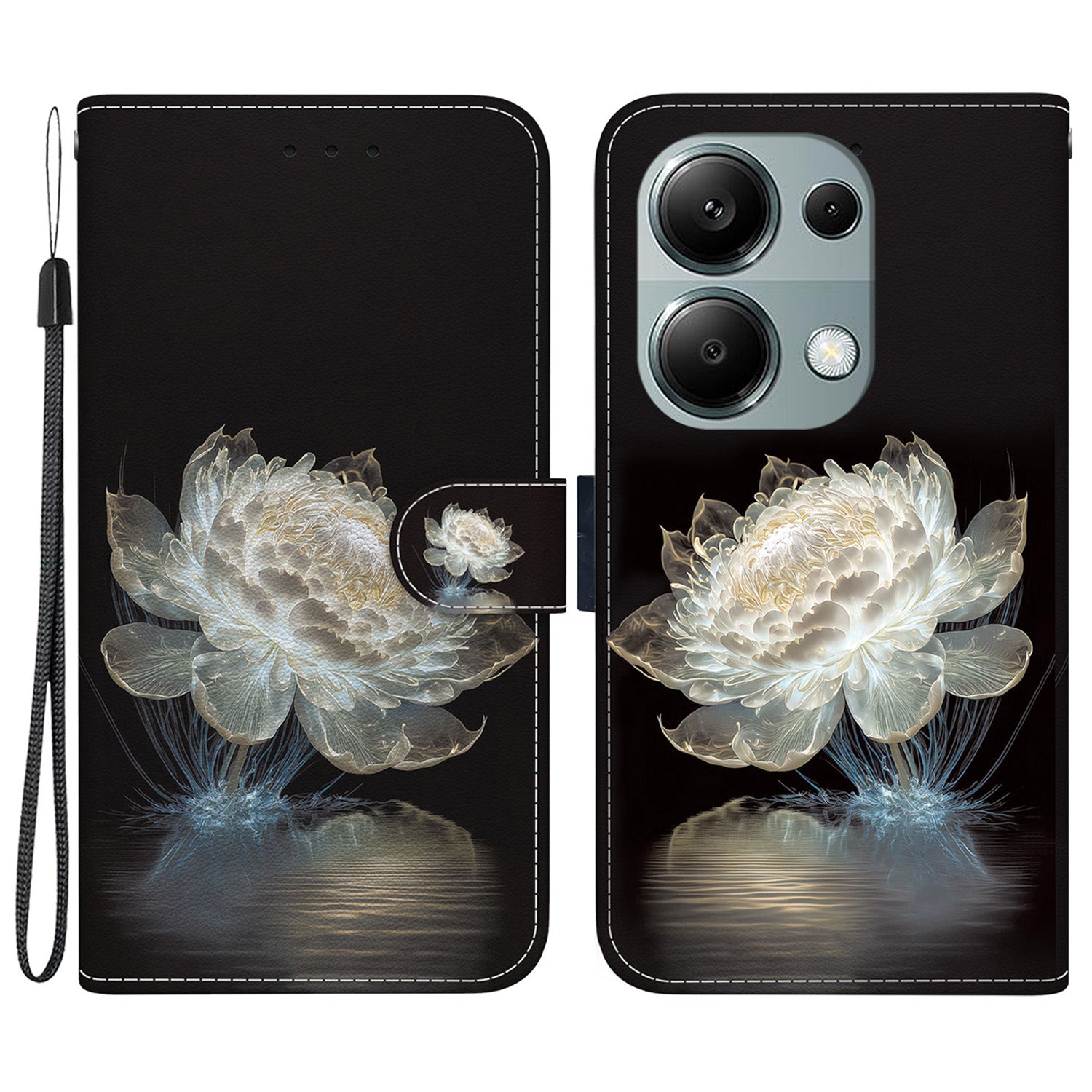 For Xiaomi Redmi Note 13 Pro 4G / Poco M6 Pro 4G Case Printed Pattern Wallet Leather Phone Cover