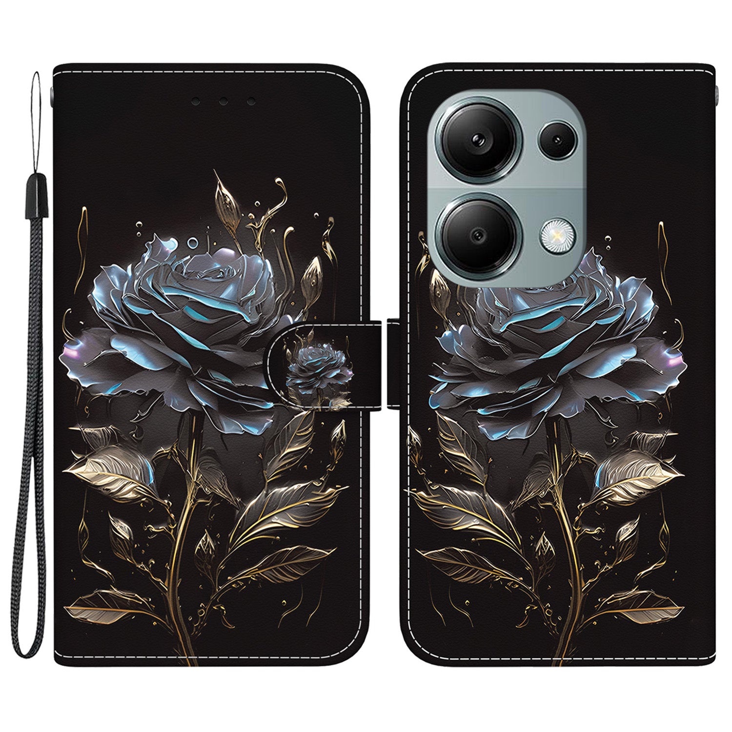 For Xiaomi Redmi Note 13 Pro 4G / Poco M6 Pro 4G Case Printed Pattern Wallet Leather Phone Cover