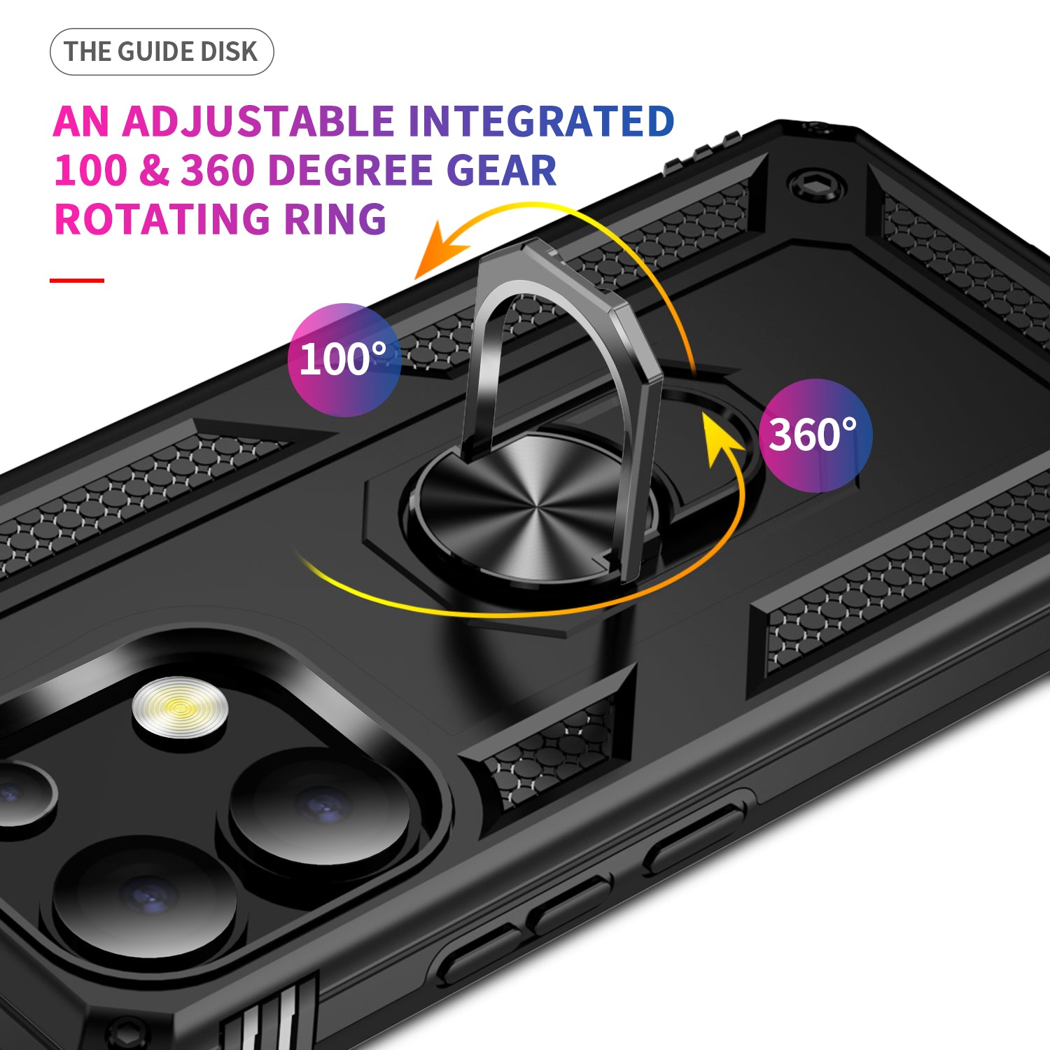 For Xiaomi Redmi Note 13 4G Case PC+TPU Shockproof Phone Cover with Kickstand