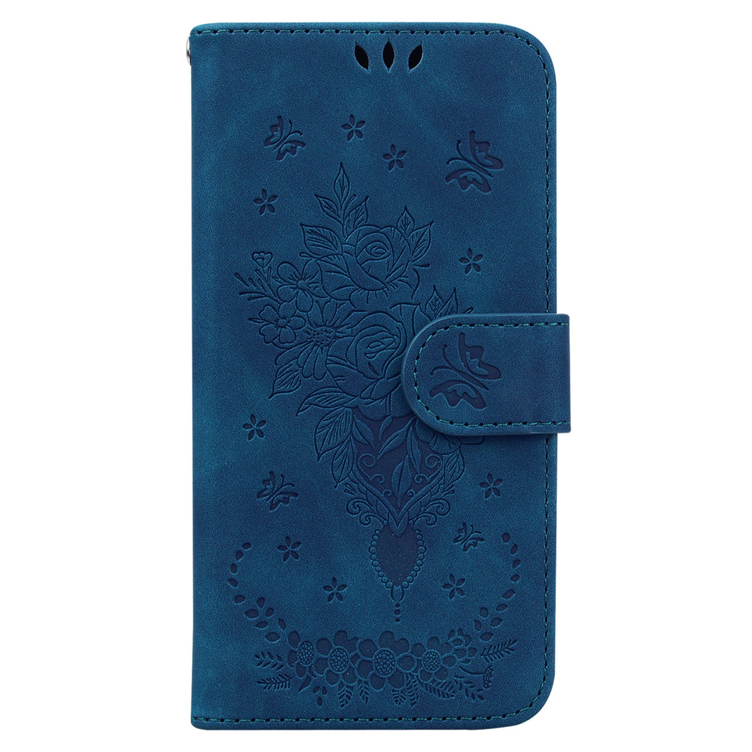 For Xiaomi Redmi Note 13 4G Leather Case Rose Butterfly Phone Cover with Wallet