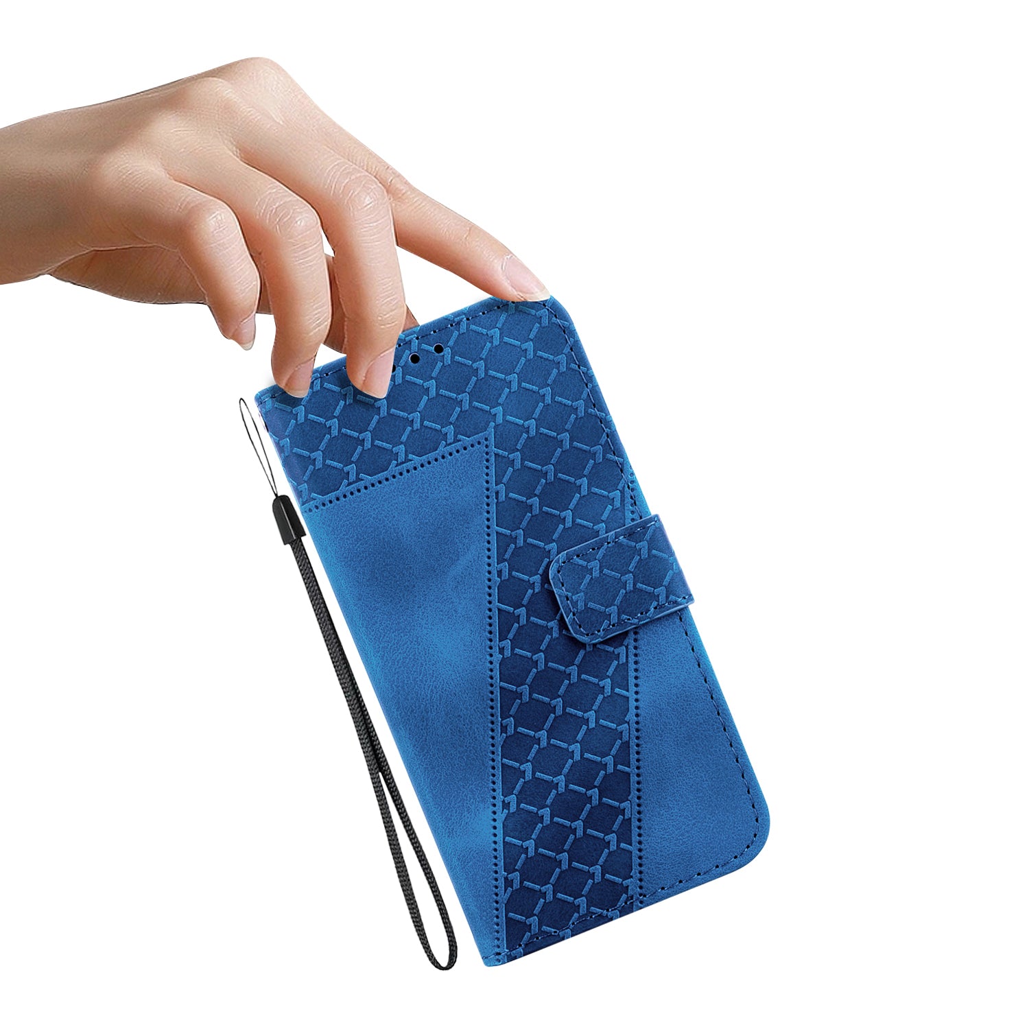 For Xiaomi Redmi Note 13 4G Leather Case Phone Wallet Cover 7-Shape Imprint
