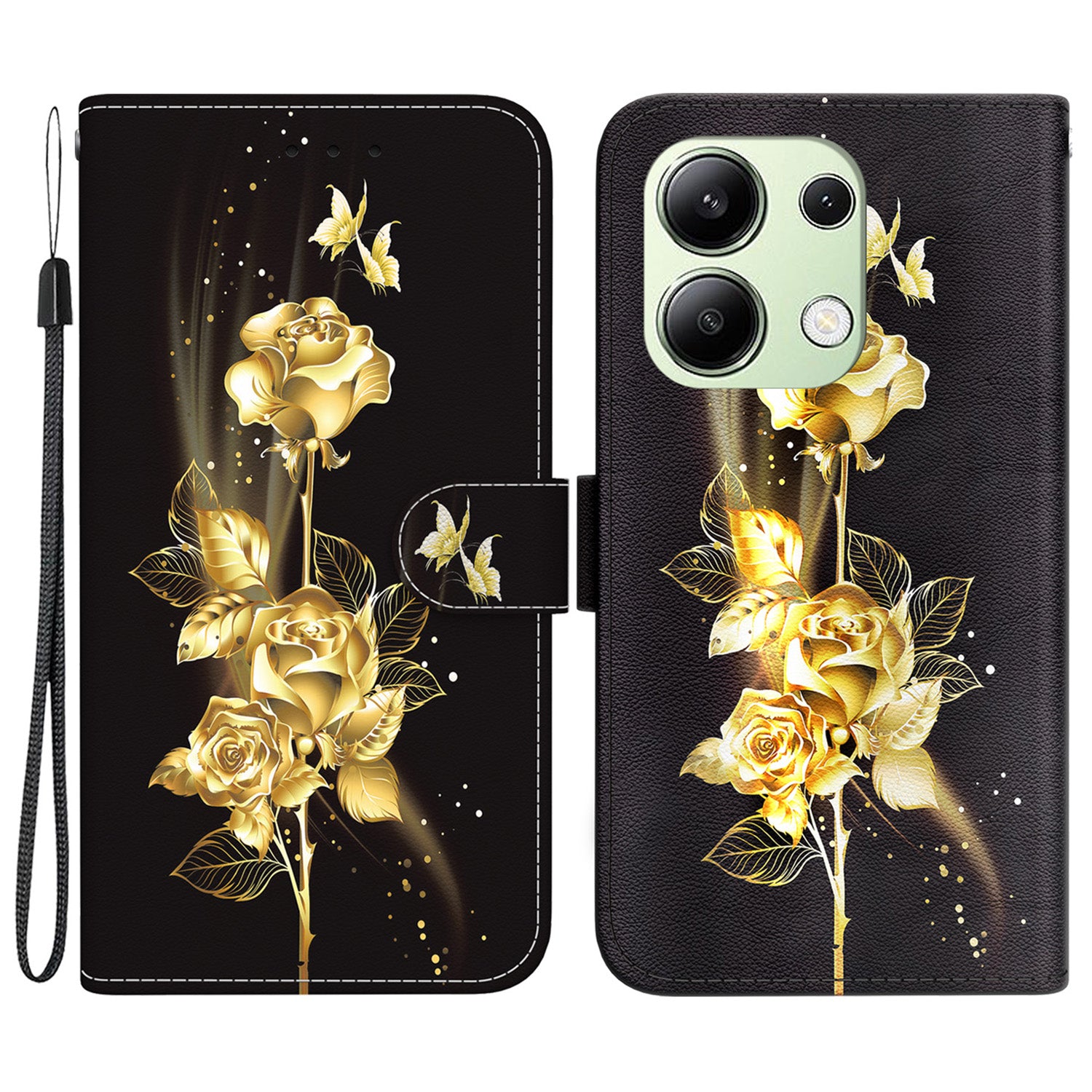 For Xiaomi Redmi Note 13 4G Wallet Case Pattern Printing Leather Phone Cover