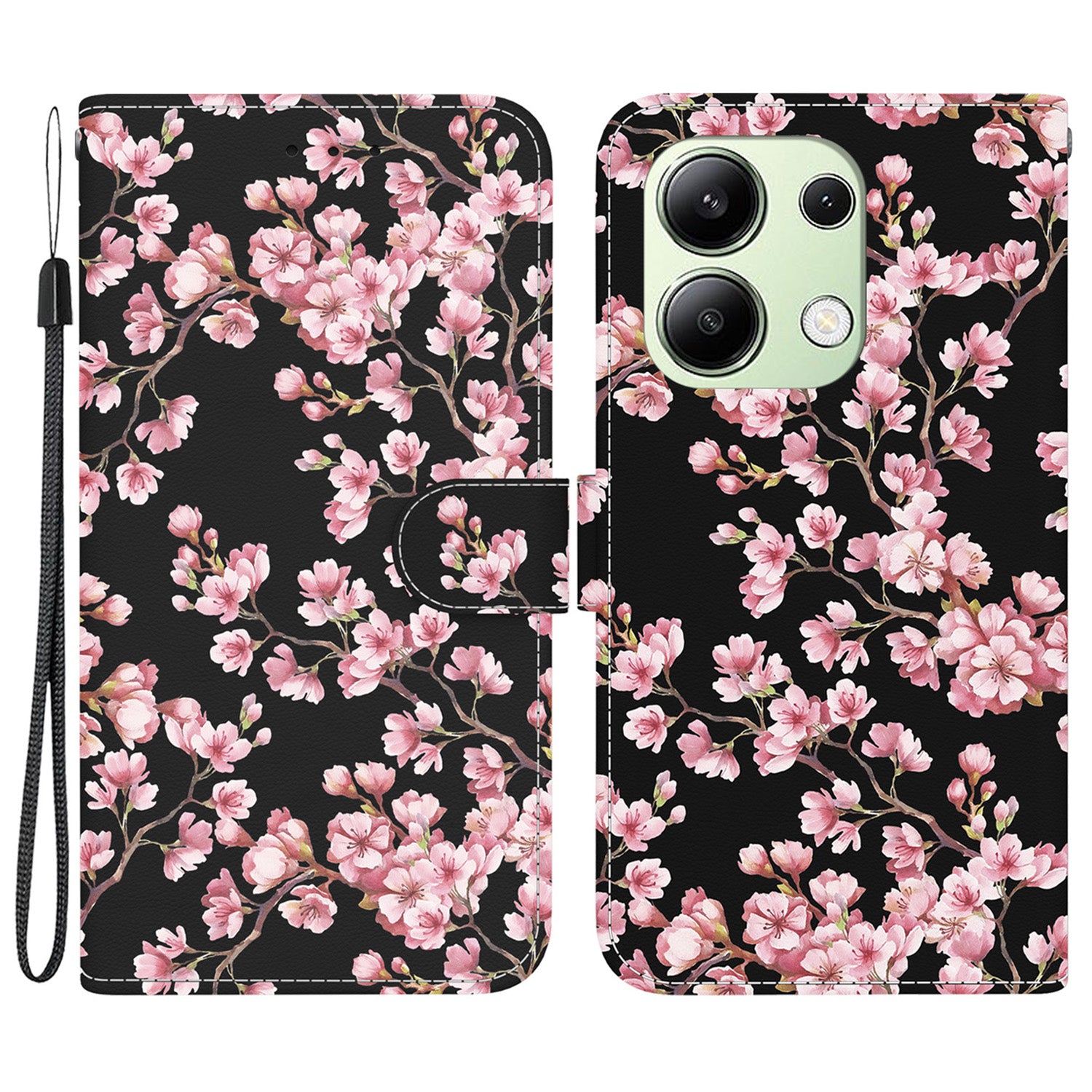 For Xiaomi Redmi Note 13 4G Wallet Case Pattern Printing Leather Phone Cover