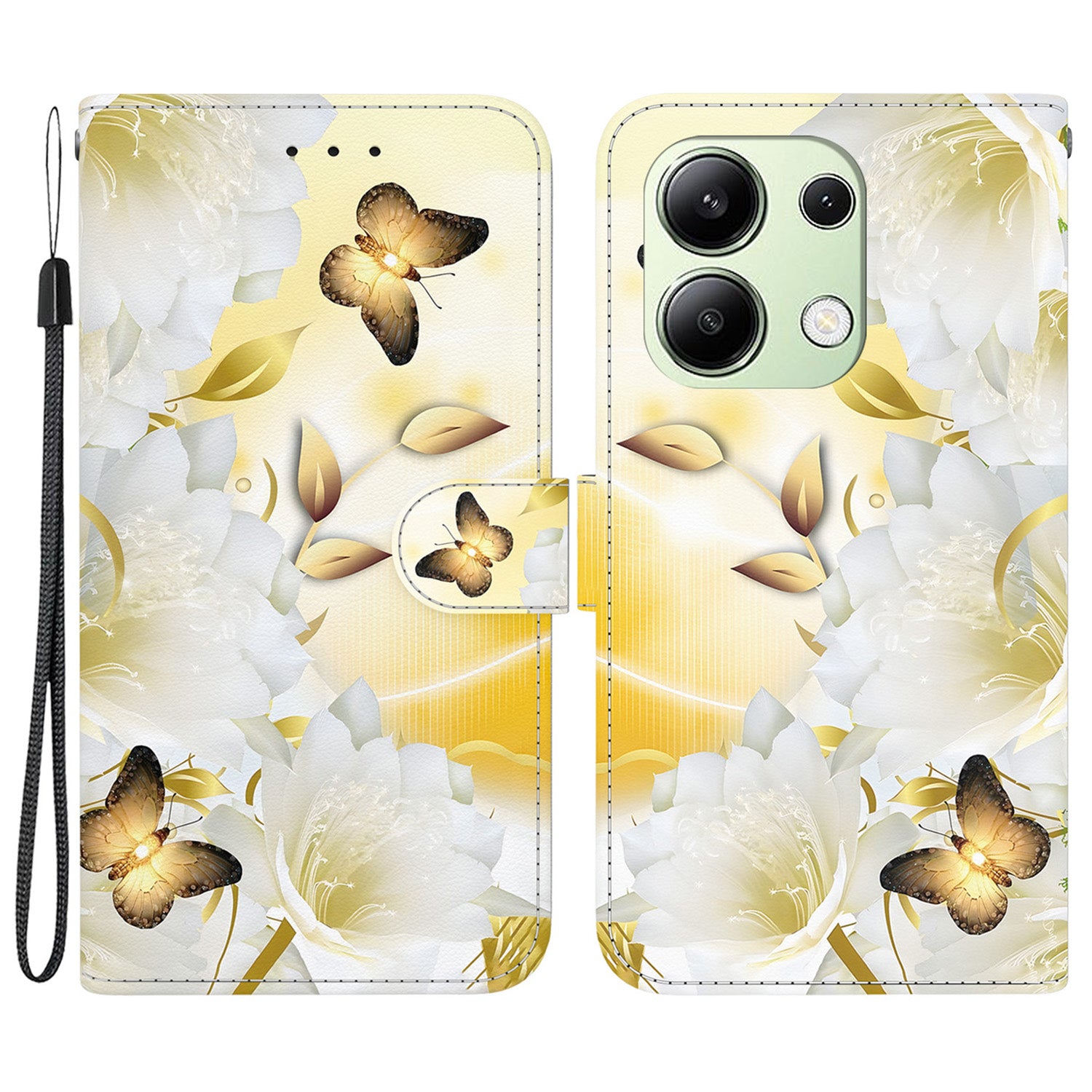 For Xiaomi Redmi Note 13 4G Wallet Case Pattern Printing Leather Phone Cover