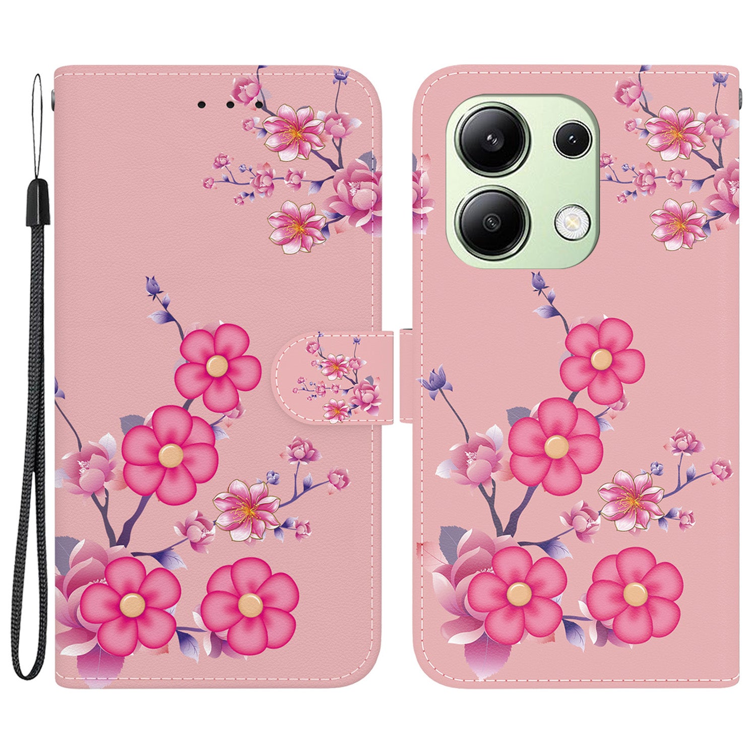 For Xiaomi Redmi Note 13 4G Wallet Case Pattern Printing Leather Phone Cover