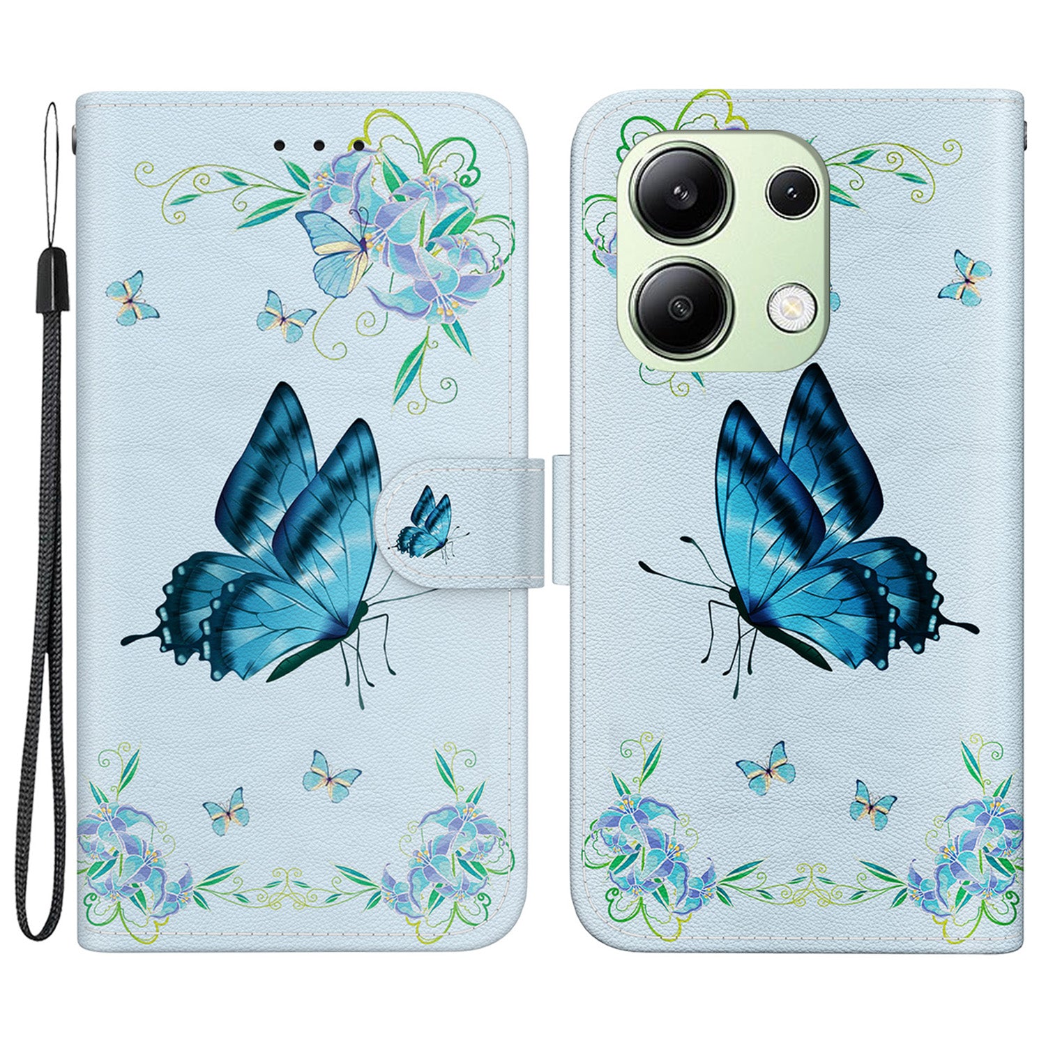 For Xiaomi Redmi Note 13 4G Wallet Case Pattern Printing Leather Phone Cover