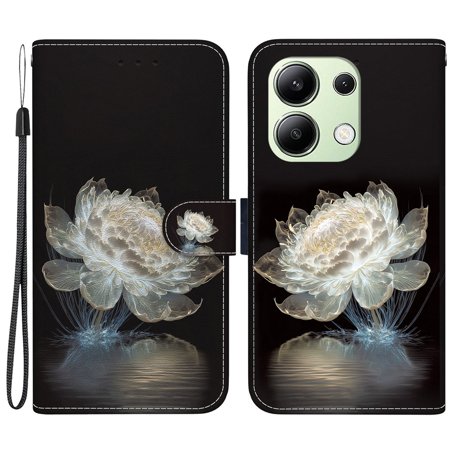 For Xiaomi Redmi Note 13 4G Wallet Case Pattern Printing Leather Phone Cover