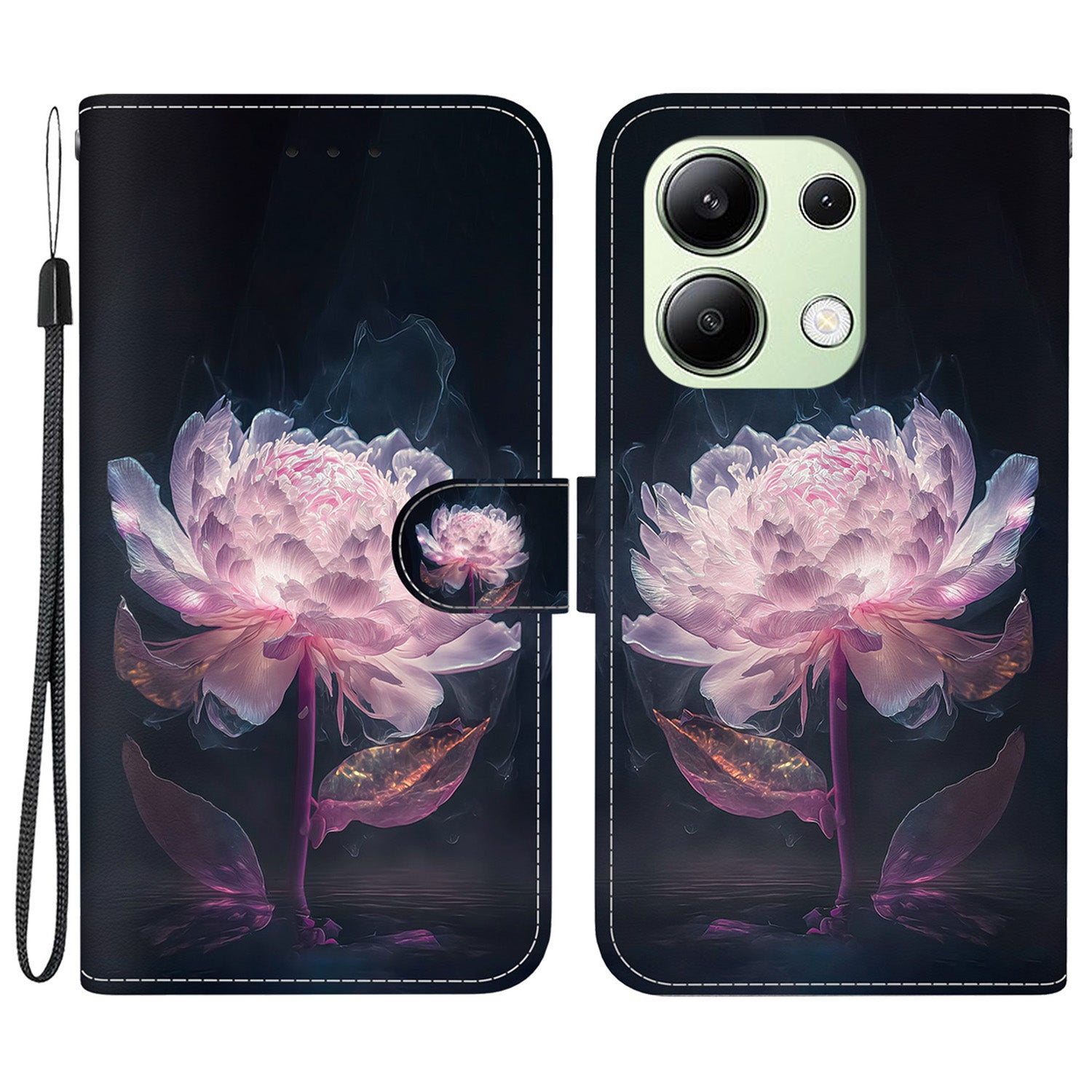 For Xiaomi Redmi Note 13 4G Wallet Case Pattern Printing Leather Phone Cover