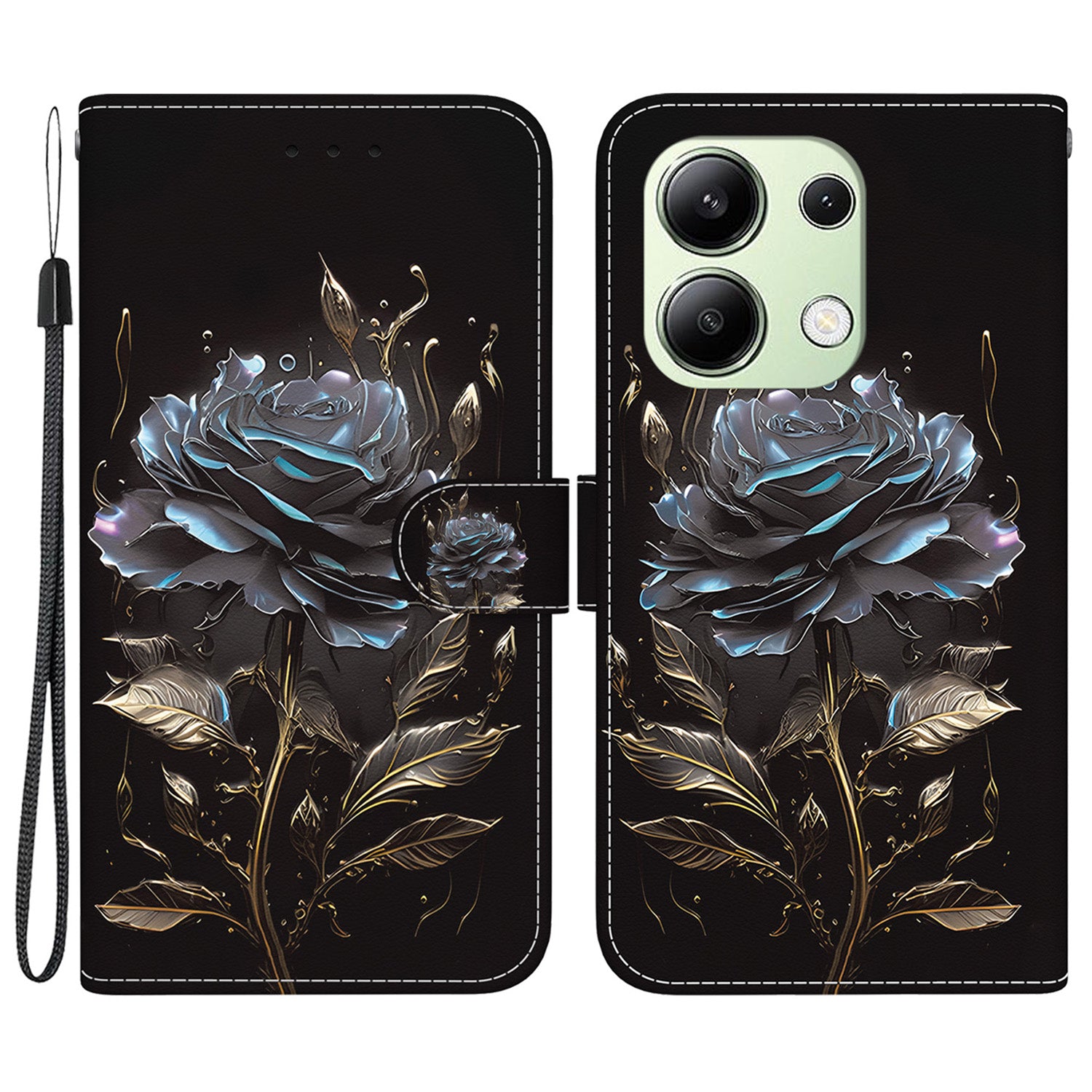 For Xiaomi Redmi Note 13 4G Wallet Case Pattern Printing Leather Phone Cover