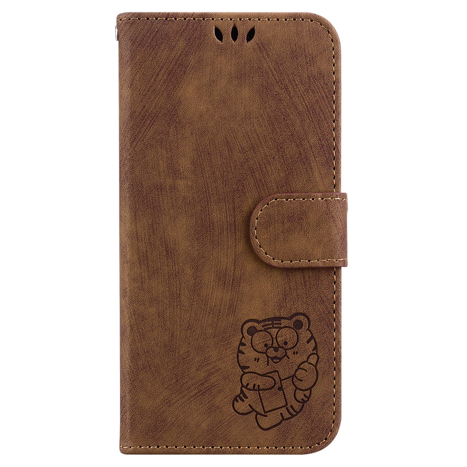 For Xiaomi Redmi Note 13 4G Case Cute Tiger Imprinted Leather Phone Cover
