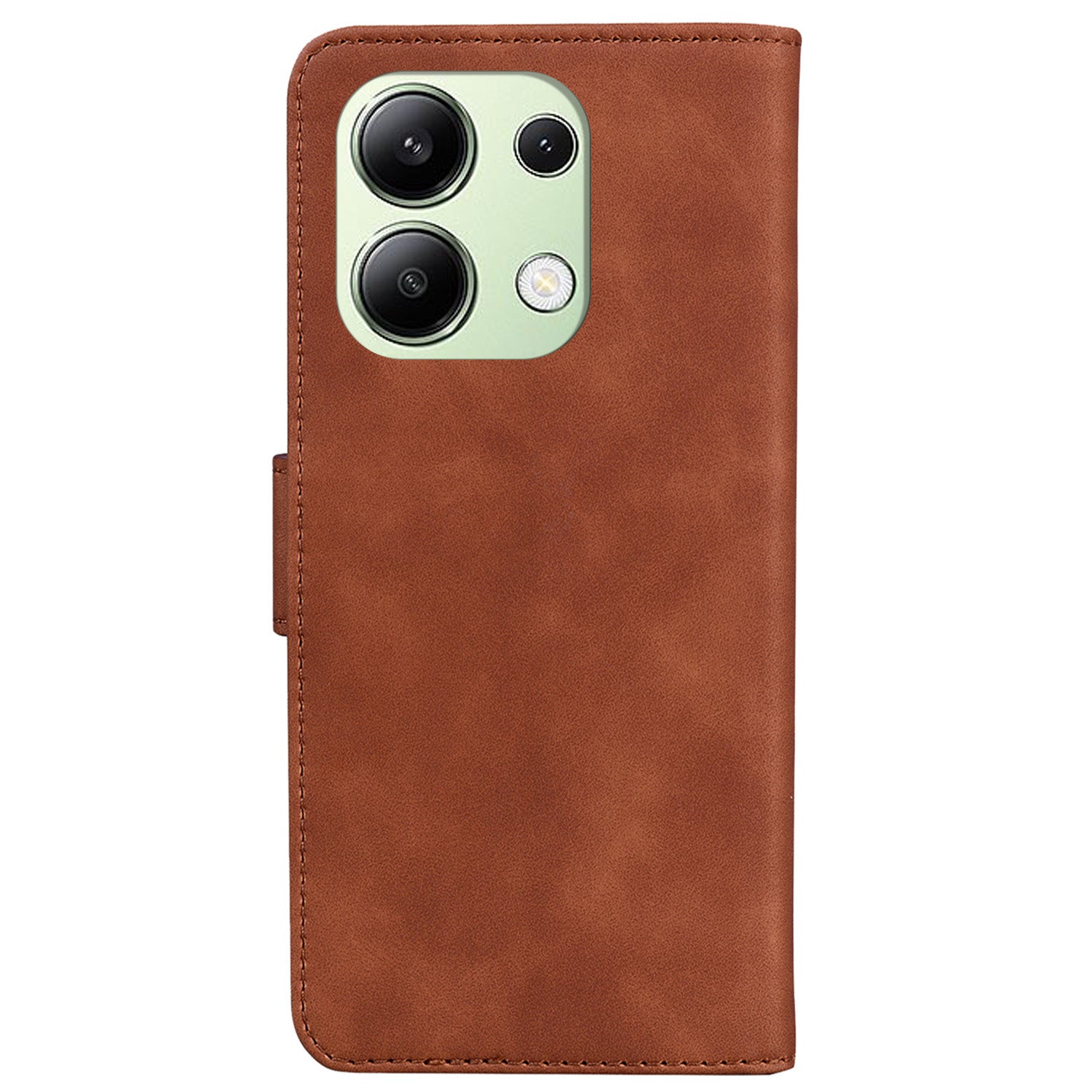 For Xiaomi Redmi Note 13 4G Case Flip Stand Solid Color Design Phone Cover
