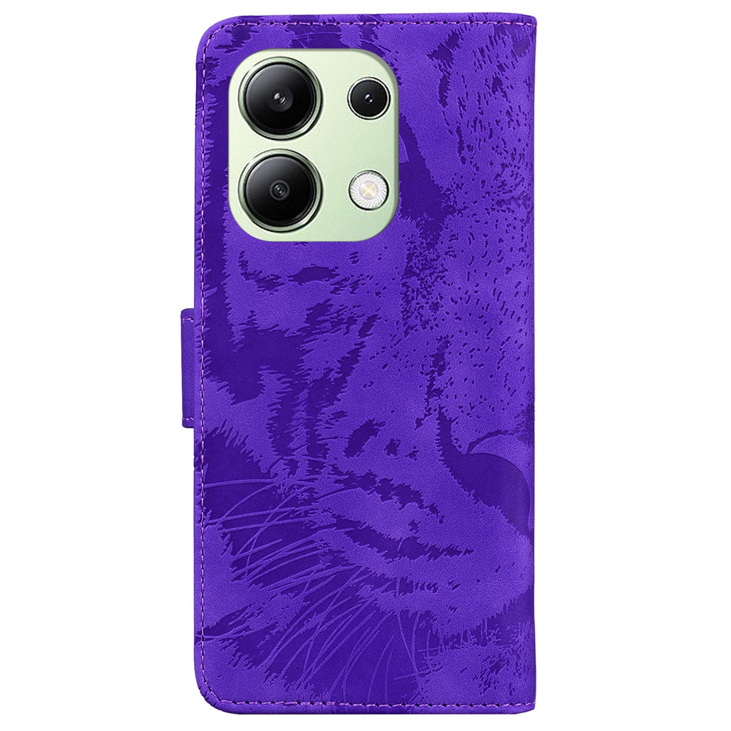 For Xiaomi Redmi Note 13 4G Wallet Case Tiger Pattern PU Leather Phone Cover