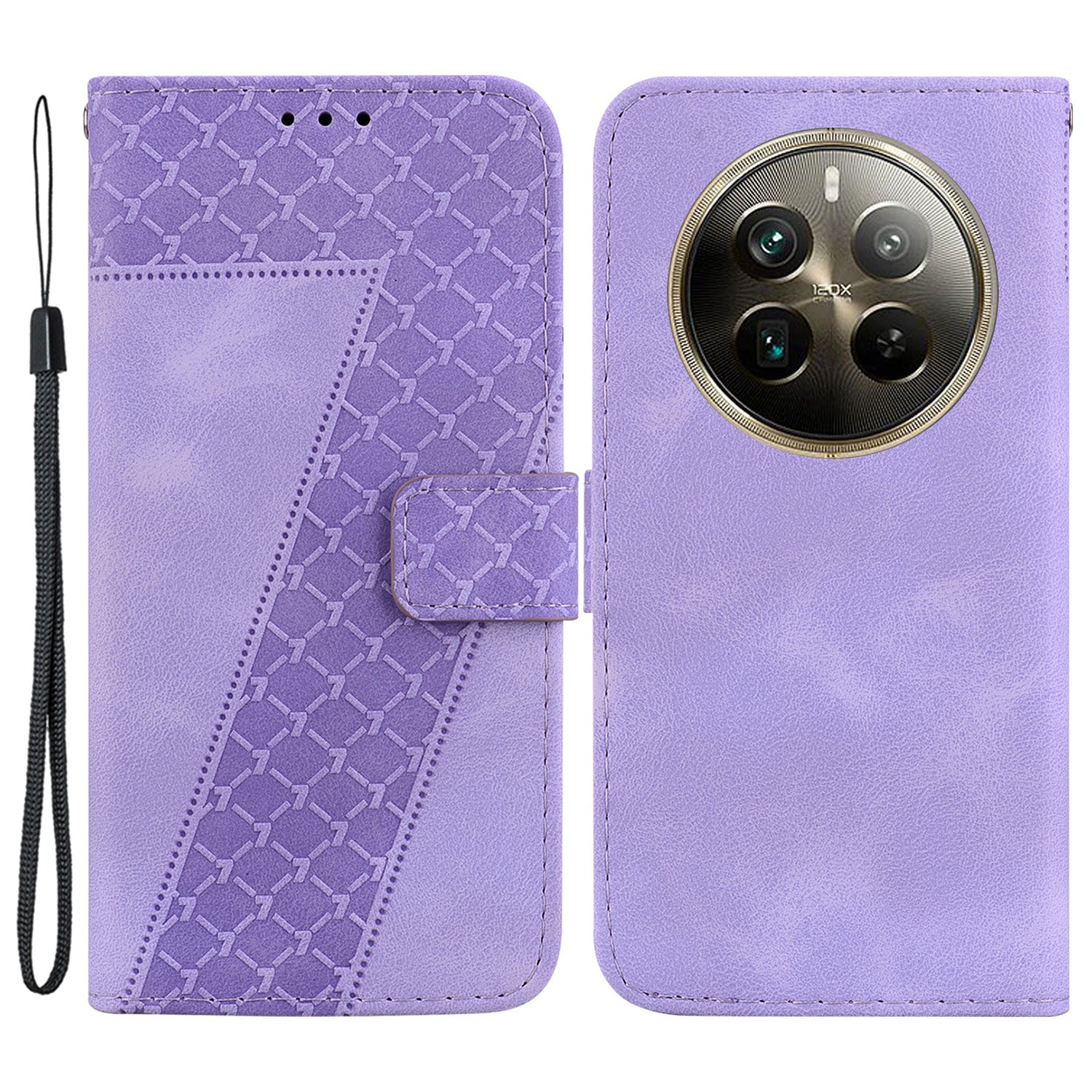 For Realme 12 Pro 5G / 12 Pro+ 5G Case 7-Shape Pattern Drop Protection Phone Cover