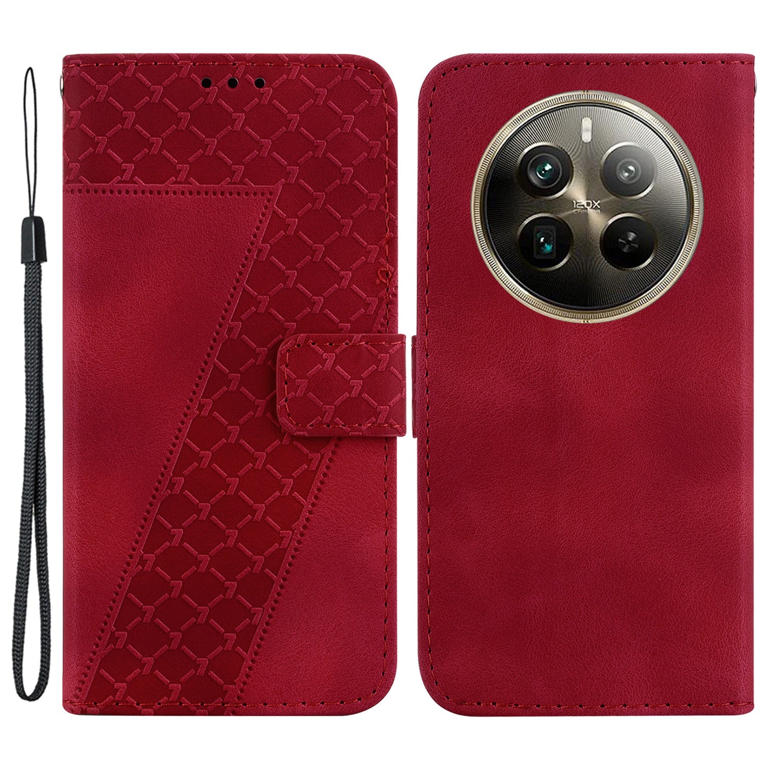 For Realme 12 Pro 5G / 12 Pro+ 5G Case 7-Shape Pattern Drop Protection Phone Cover