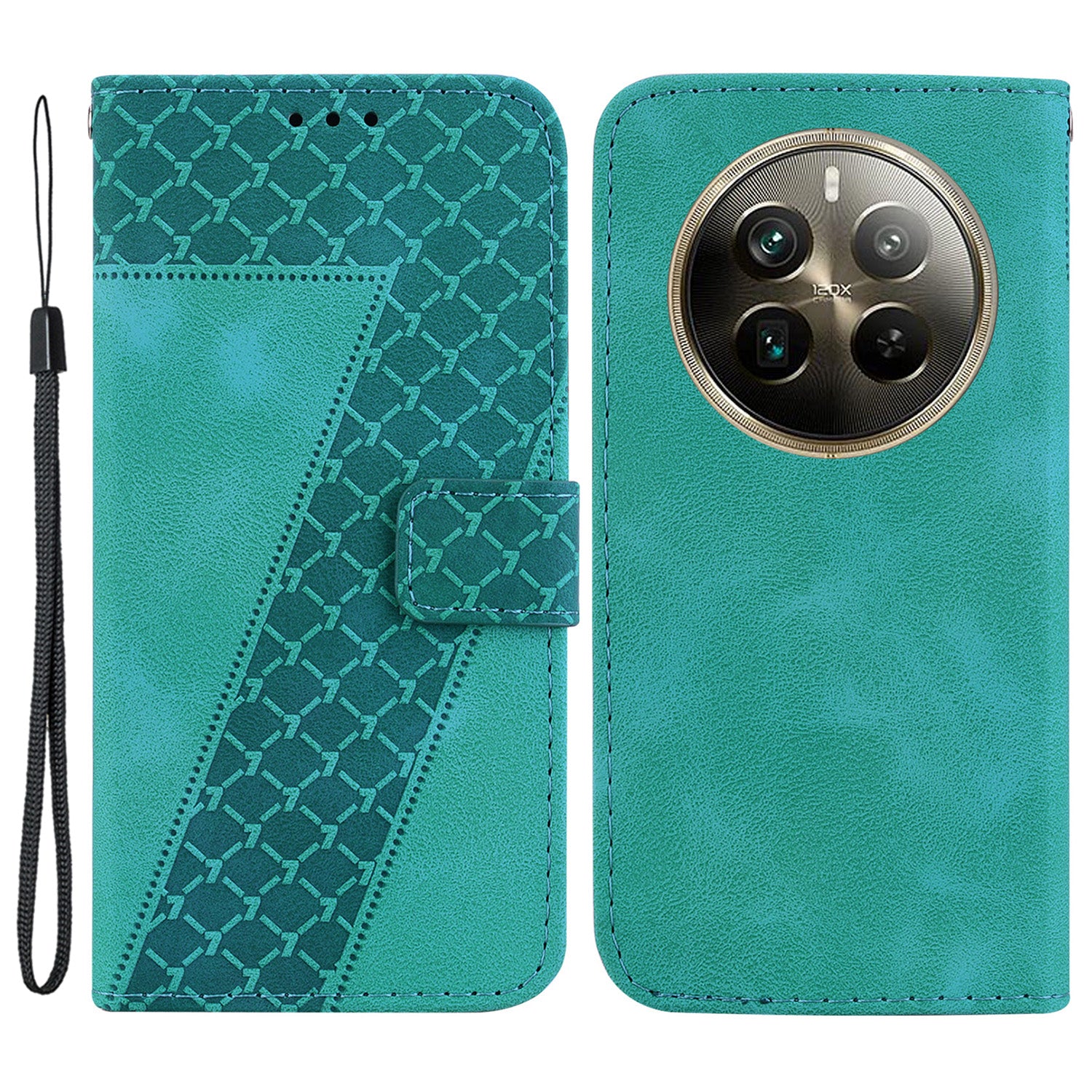 For Realme 12 Pro 5G / 12 Pro+ 5G Case 7-Shape Pattern Drop Protection Phone Cover