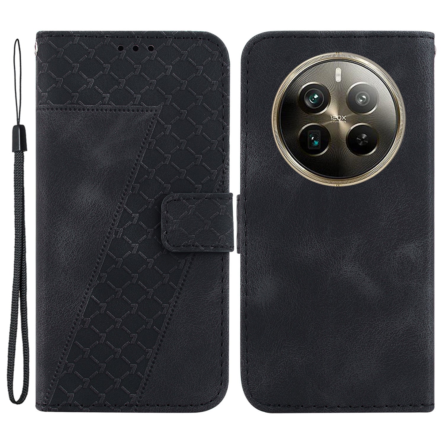 For Realme 12 Pro 5G / 12 Pro+ 5G Case 7-Shape Pattern Drop Protection Phone Cover