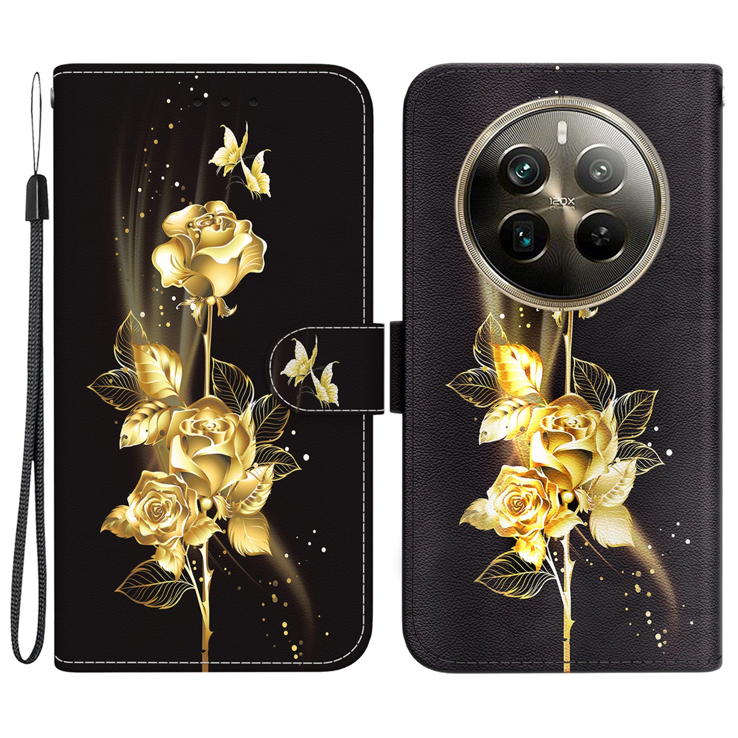 For Realme 12 Pro 5G / 12 Pro+ 5G Case Printed Pattern Wallet Leather Phone Cover