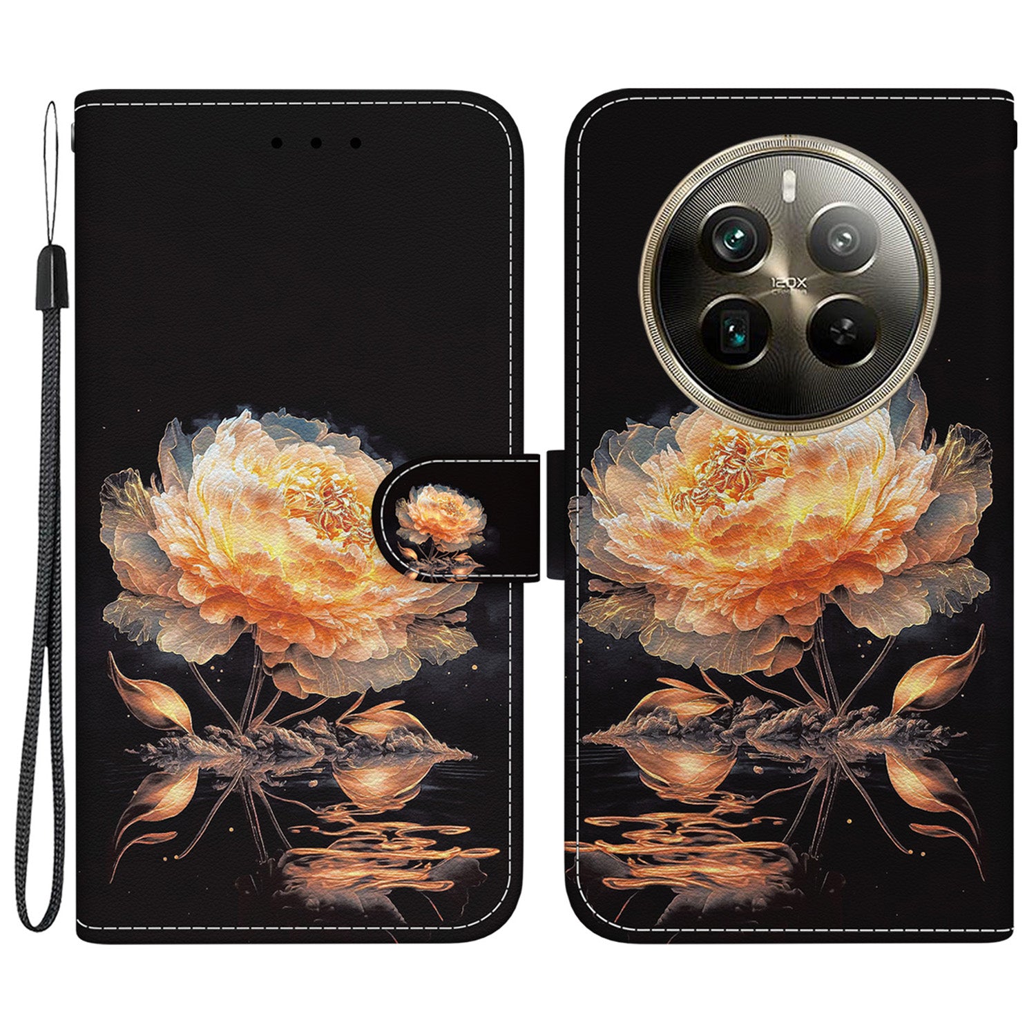 For Realme 12 Pro 5G / 12 Pro+ 5G Case Printed Pattern Wallet Leather Phone Cover