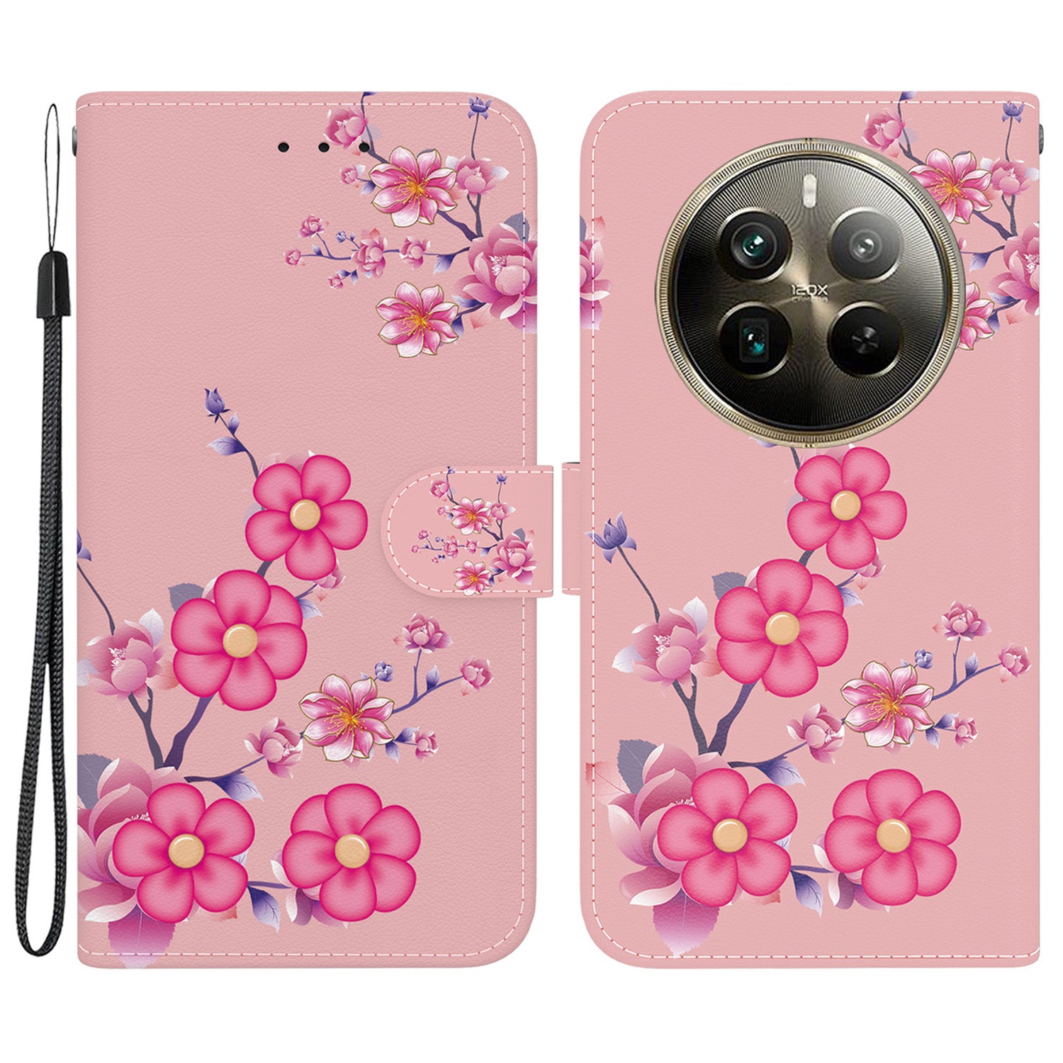 For Realme 12 Pro 5G / 12 Pro+ 5G Case Printed Pattern Wallet Leather Phone Cover