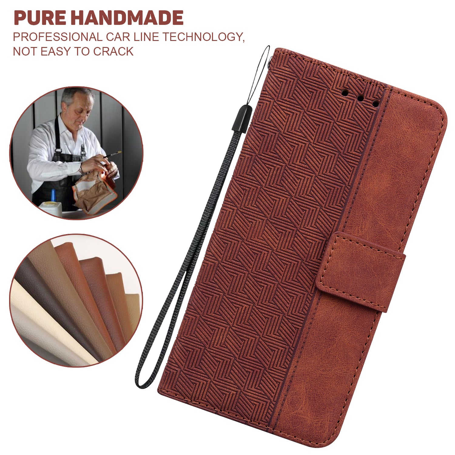 For Realme 12 Pro 5G / 12 Pro+ 5G Wallet Case Geometry Leather Phone Cover