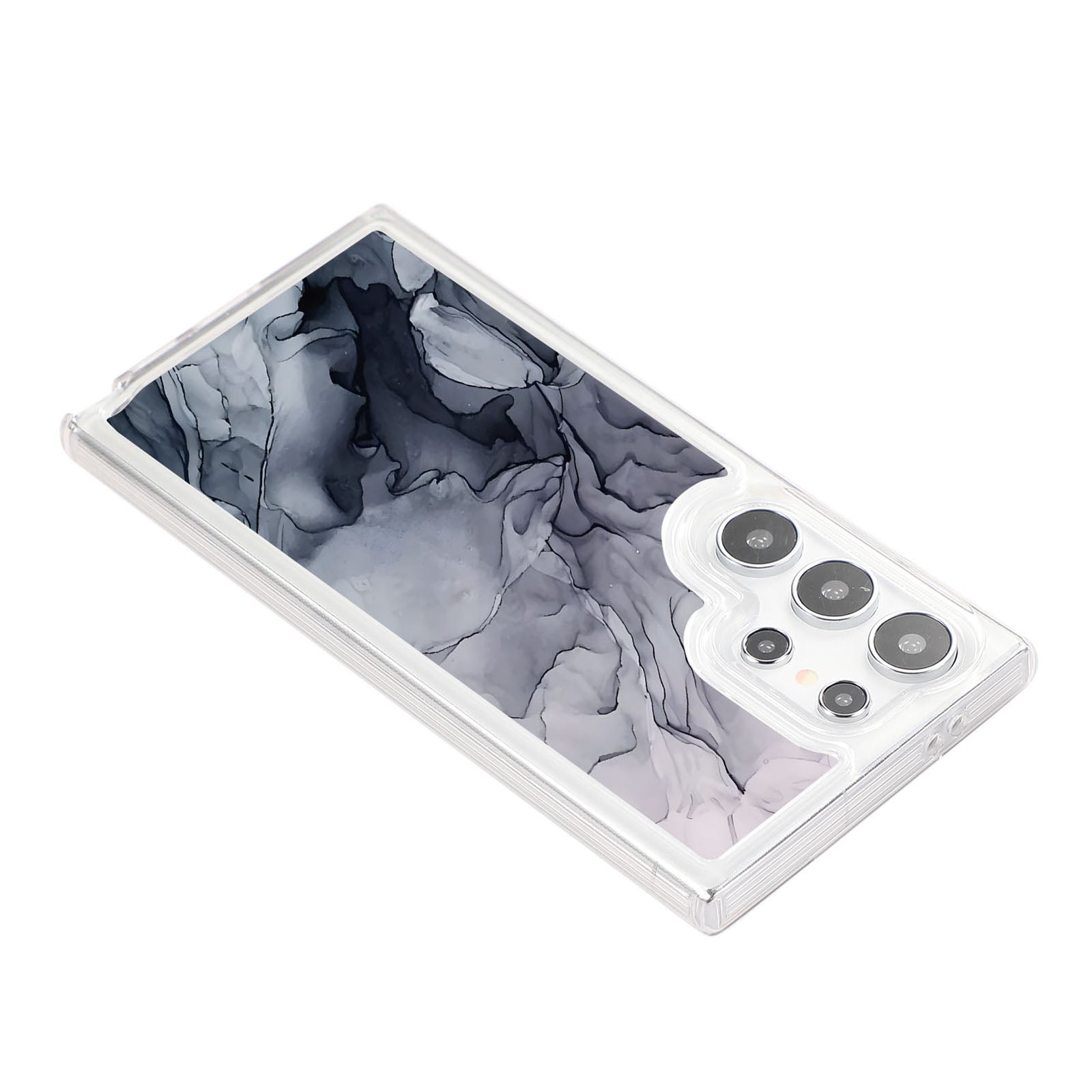 For Samsung Galaxy S23 Ultra TPU Case Marble Printing Air Bag Anti-Drop Phone Cover