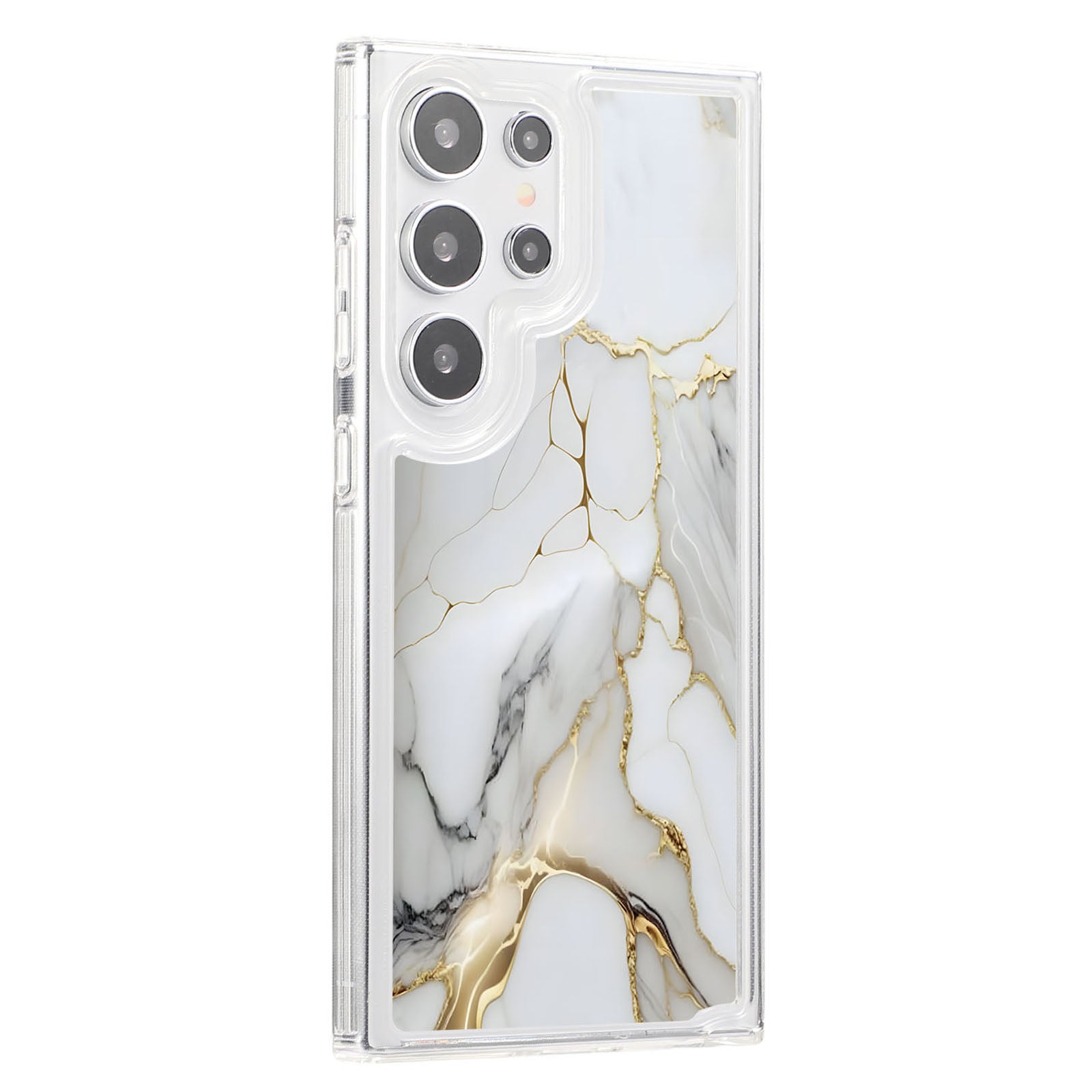 For Samsung Galaxy S23 Ultra TPU Case Marble Printing Air Bag Anti-Drop Phone Cover