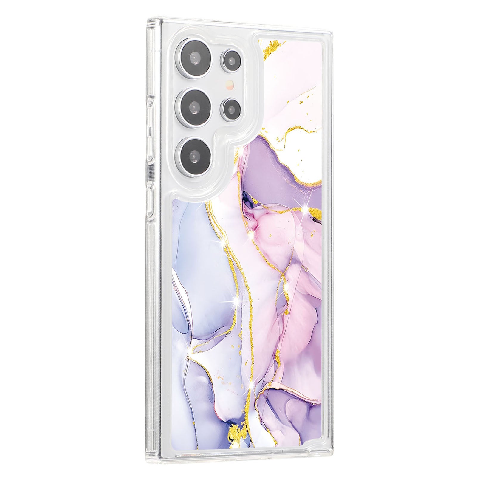 For Samsung Galaxy S23 Ultra TPU Case Marble Printing Air Bag Anti-Drop Phone Cover