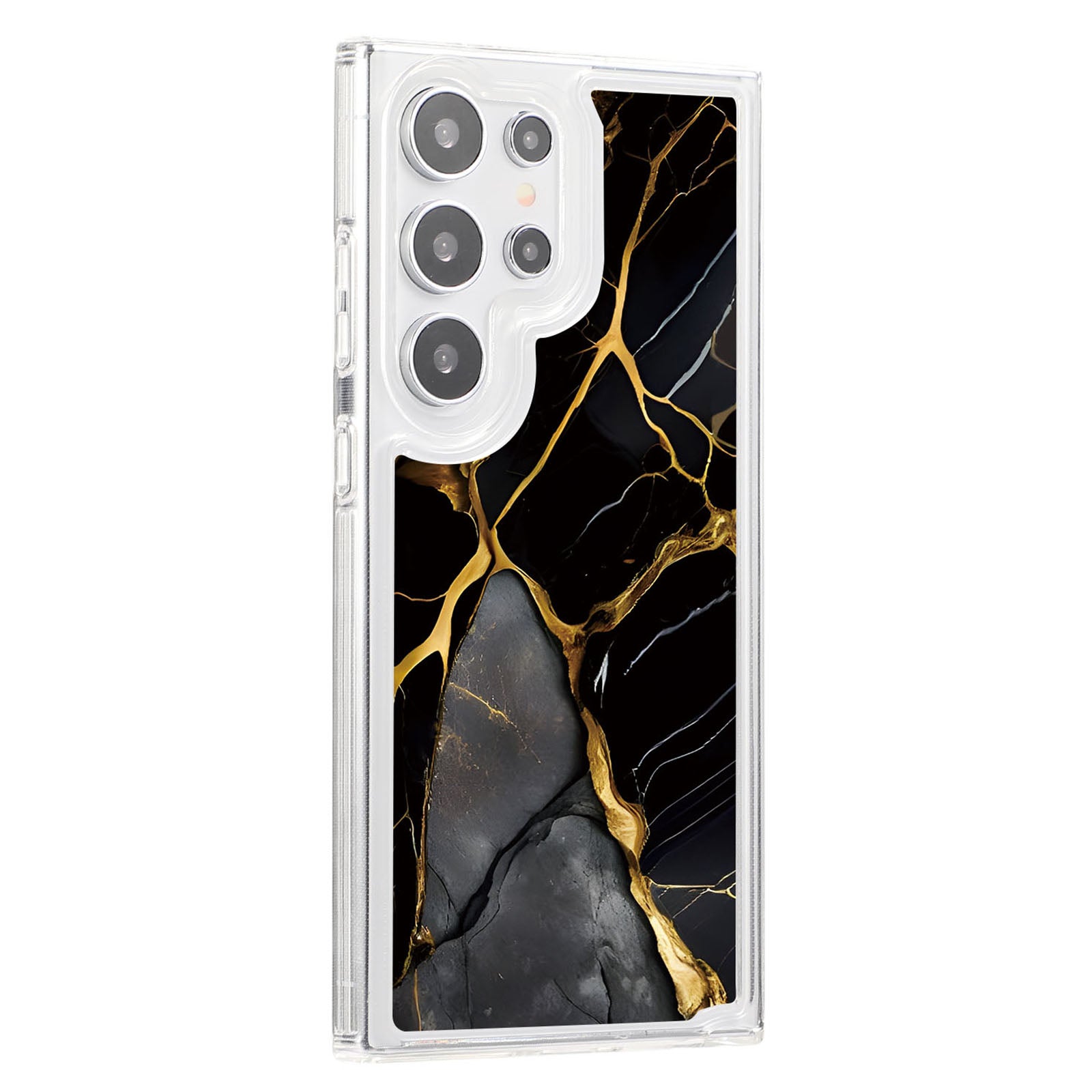 For Samsung Galaxy S23 Ultra TPU Case Marble Printing Air Bag Anti-Drop Phone Cover