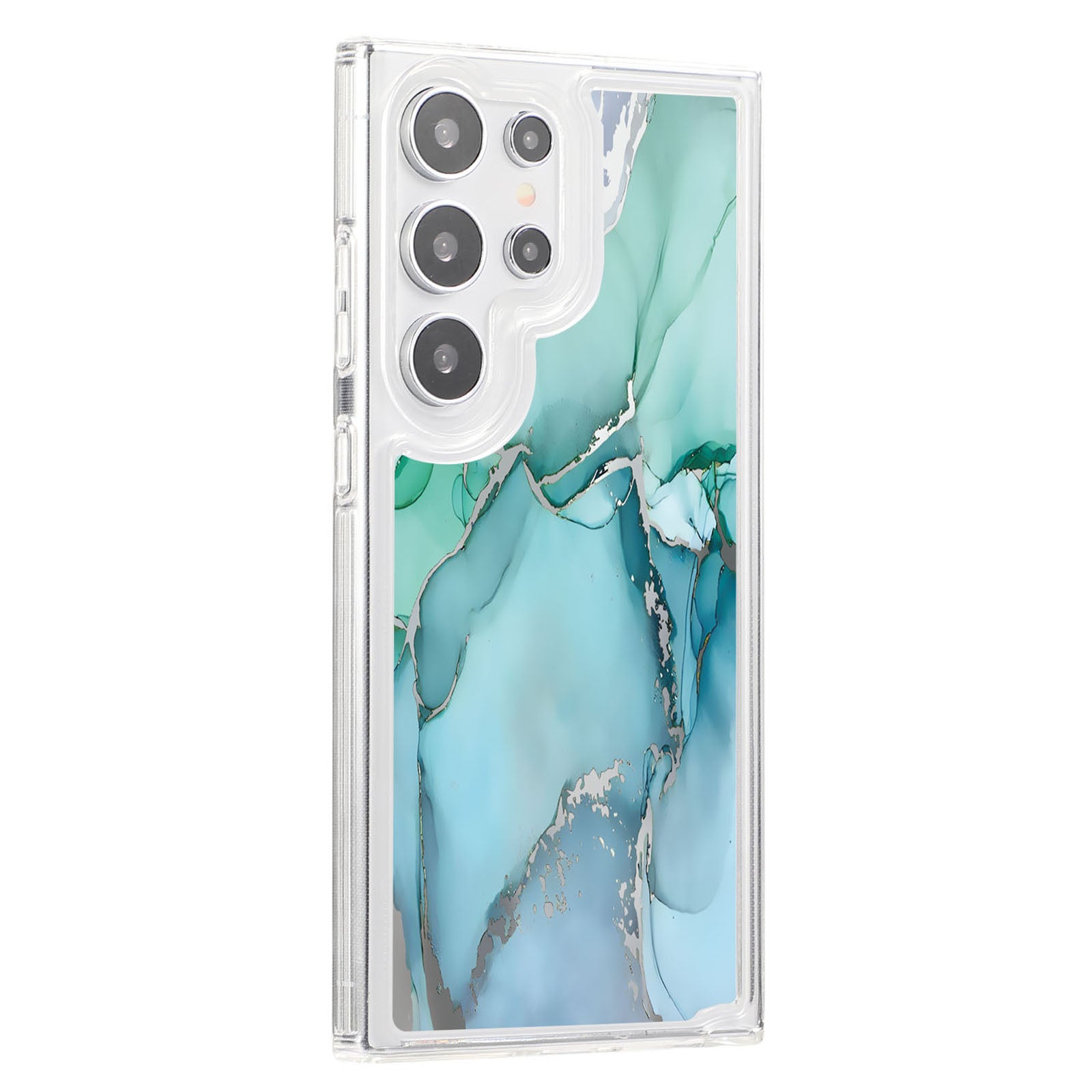 For Samsung Galaxy S23 Ultra TPU Case Marble Printing Air Bag Anti-Drop Phone Cover