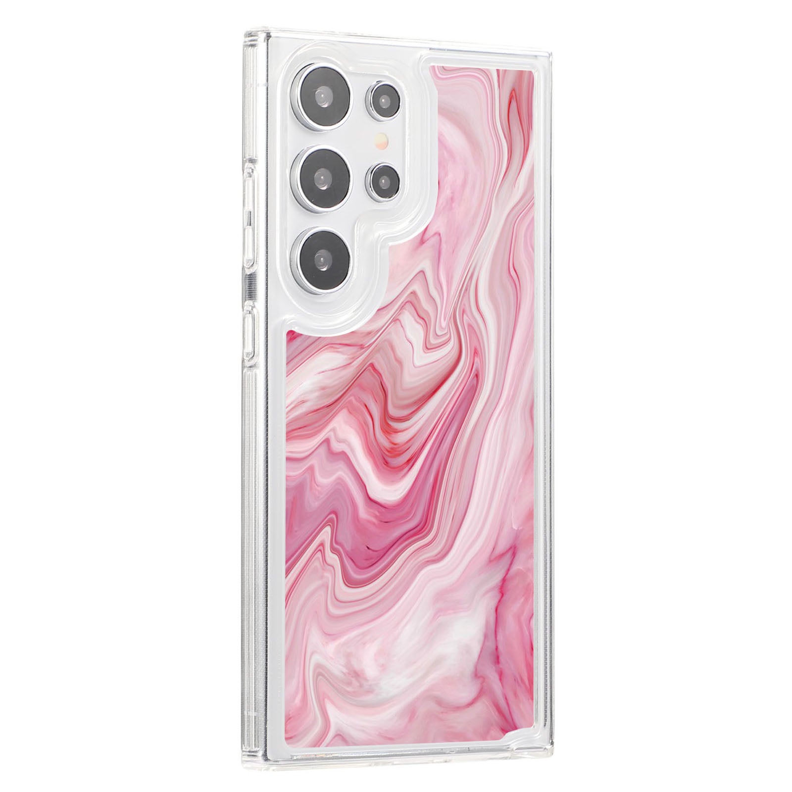 For Samsung Galaxy S23 Ultra TPU Case Marble Printing Air Bag Anti-Drop Phone Cover
