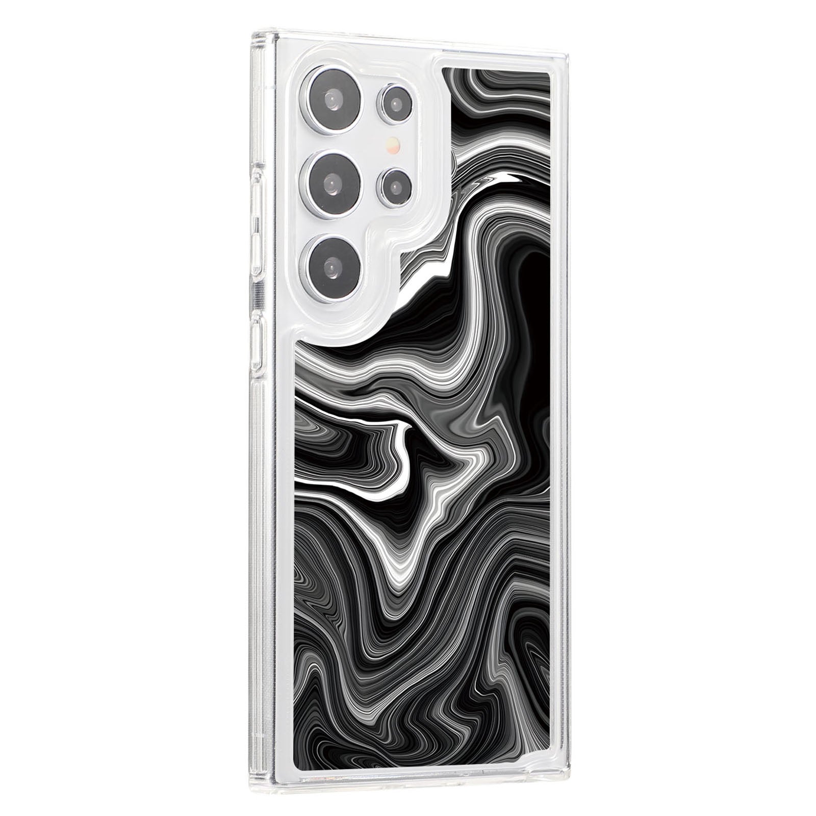 For Samsung Galaxy S23 Ultra TPU Case Marble Printing Air Bag Anti-Drop Phone Cover