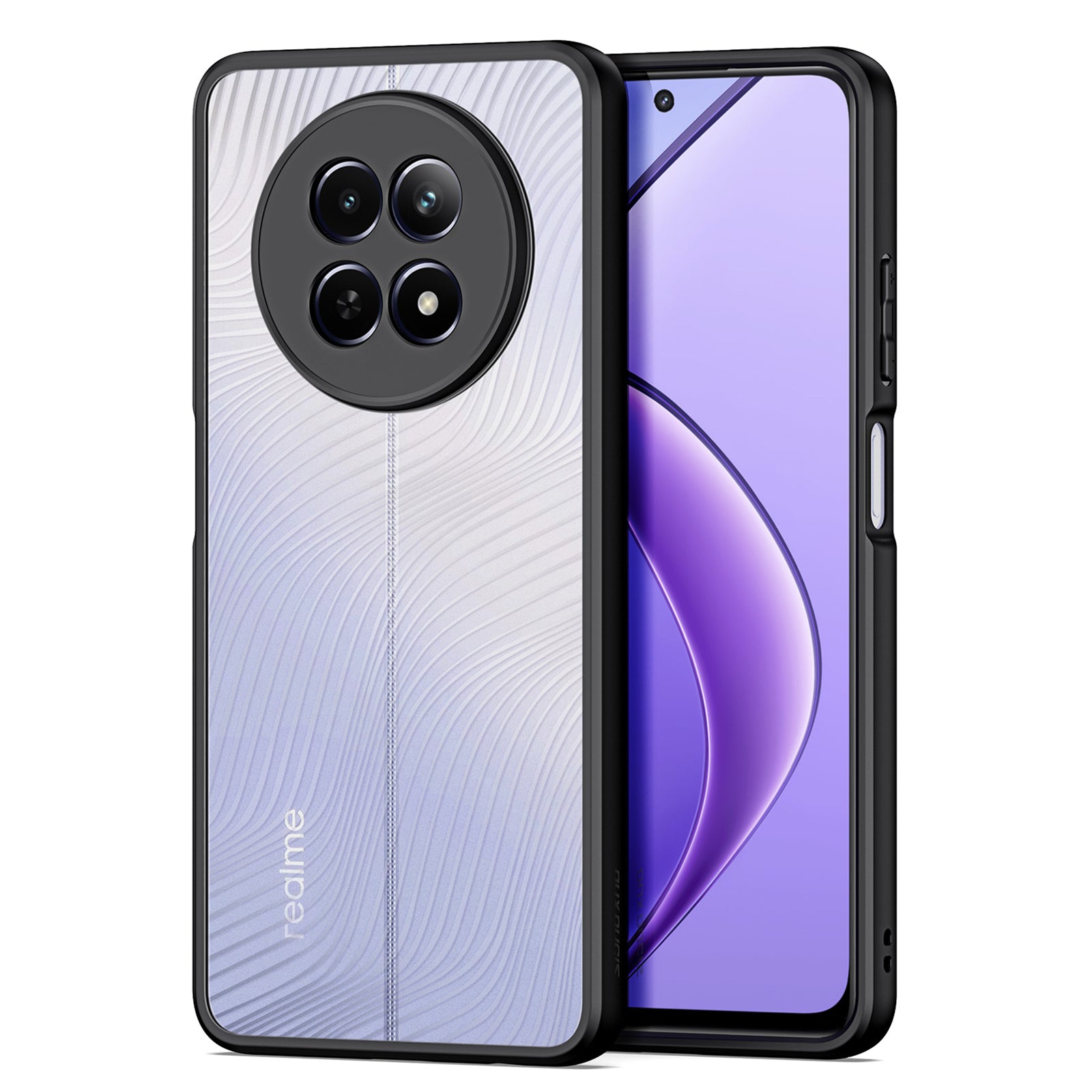 DUX DUCIS Aimo Series For Realme 12 5G / 12x 5G Case Drop Proof Slim Phone Cover (REACH Certification), Black
