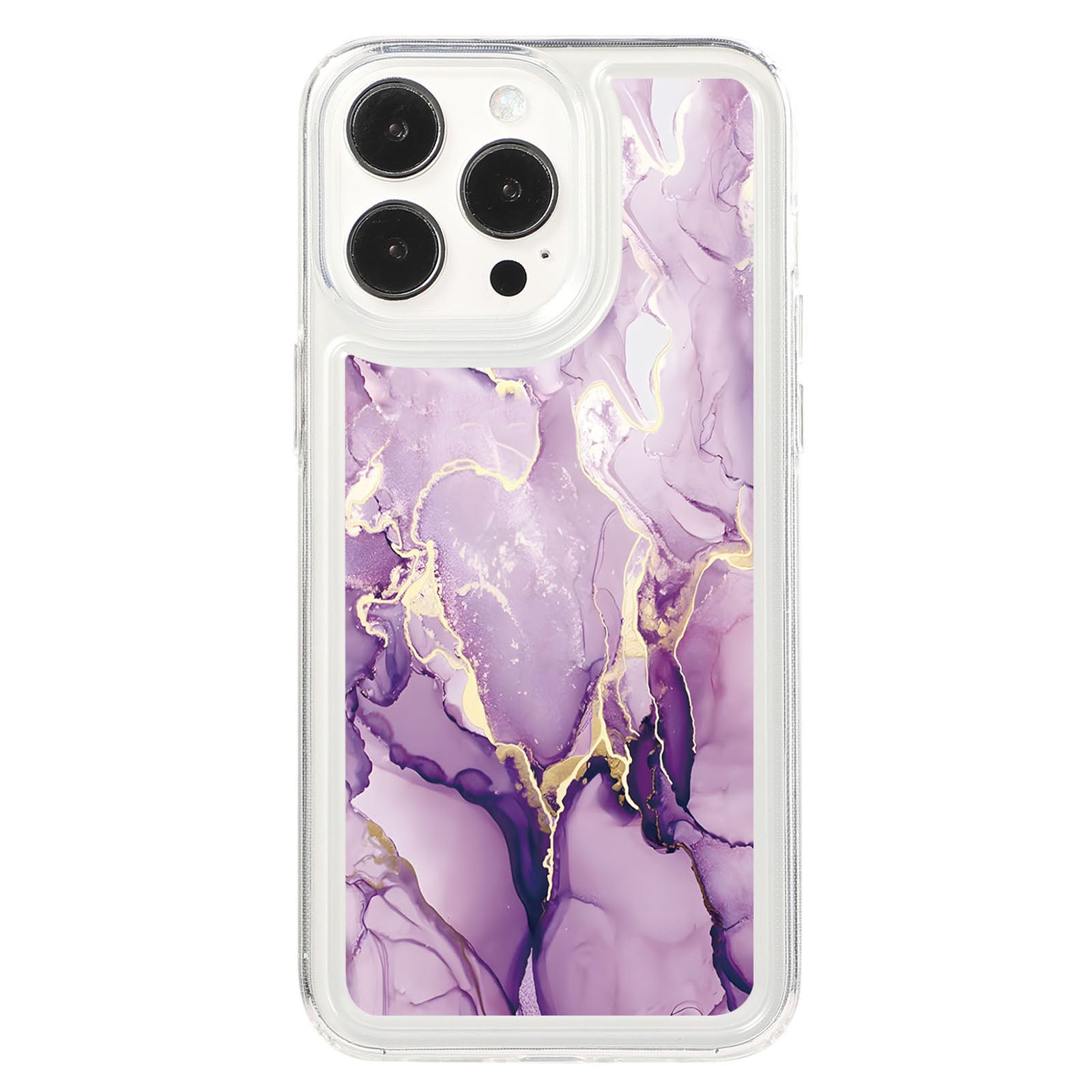 For iPhone 14 Pro TPU Case Marble Pattern Airbag Protection Back Phone Cover