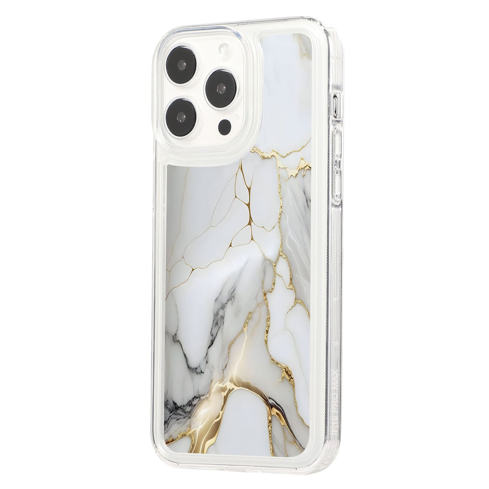 For iPhone 14 Pro TPU Case Marble Pattern Airbag Protection Back Phone Cover