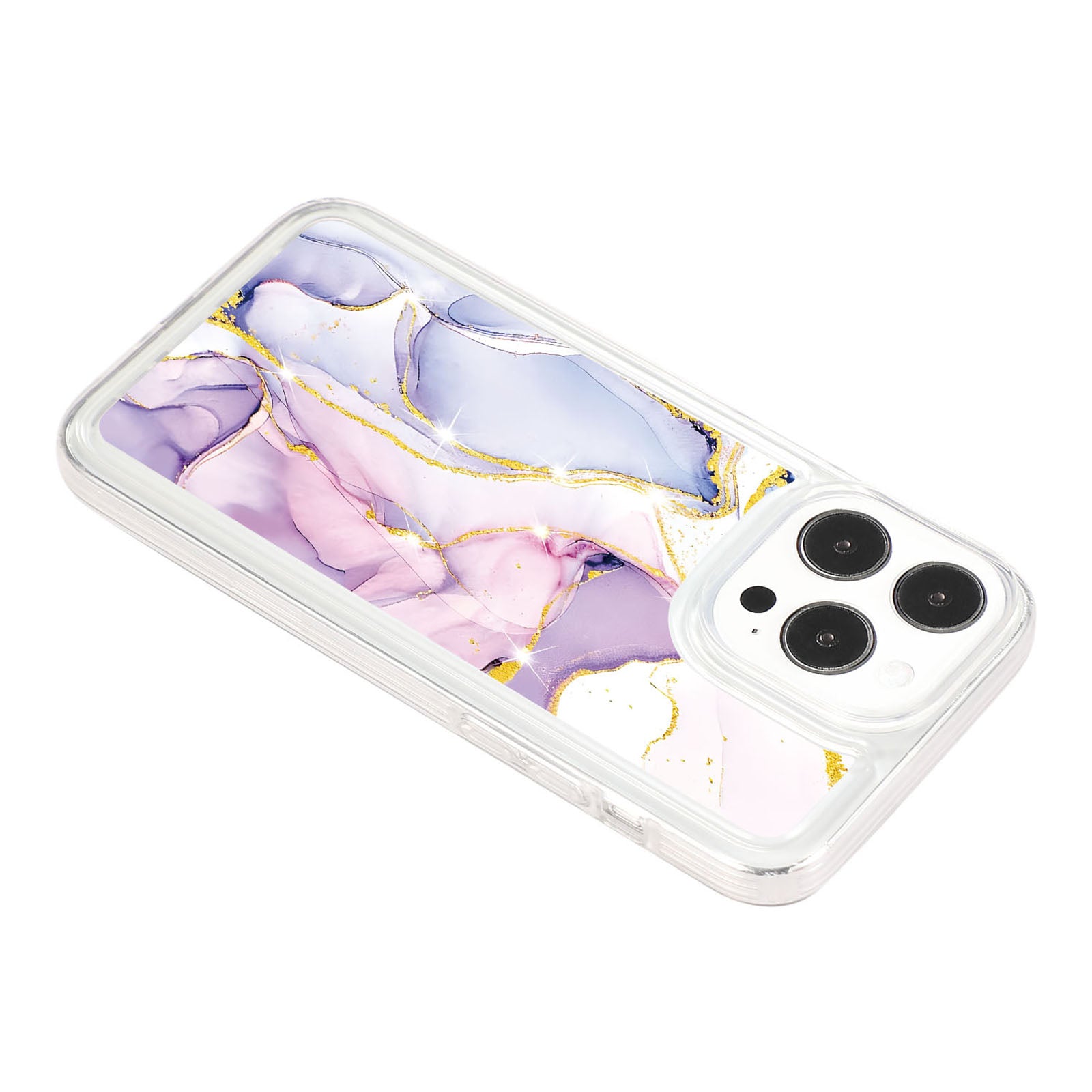 For iPhone 15 Pro Case Marble Pattern TPU Airbag Structure Phone Shell