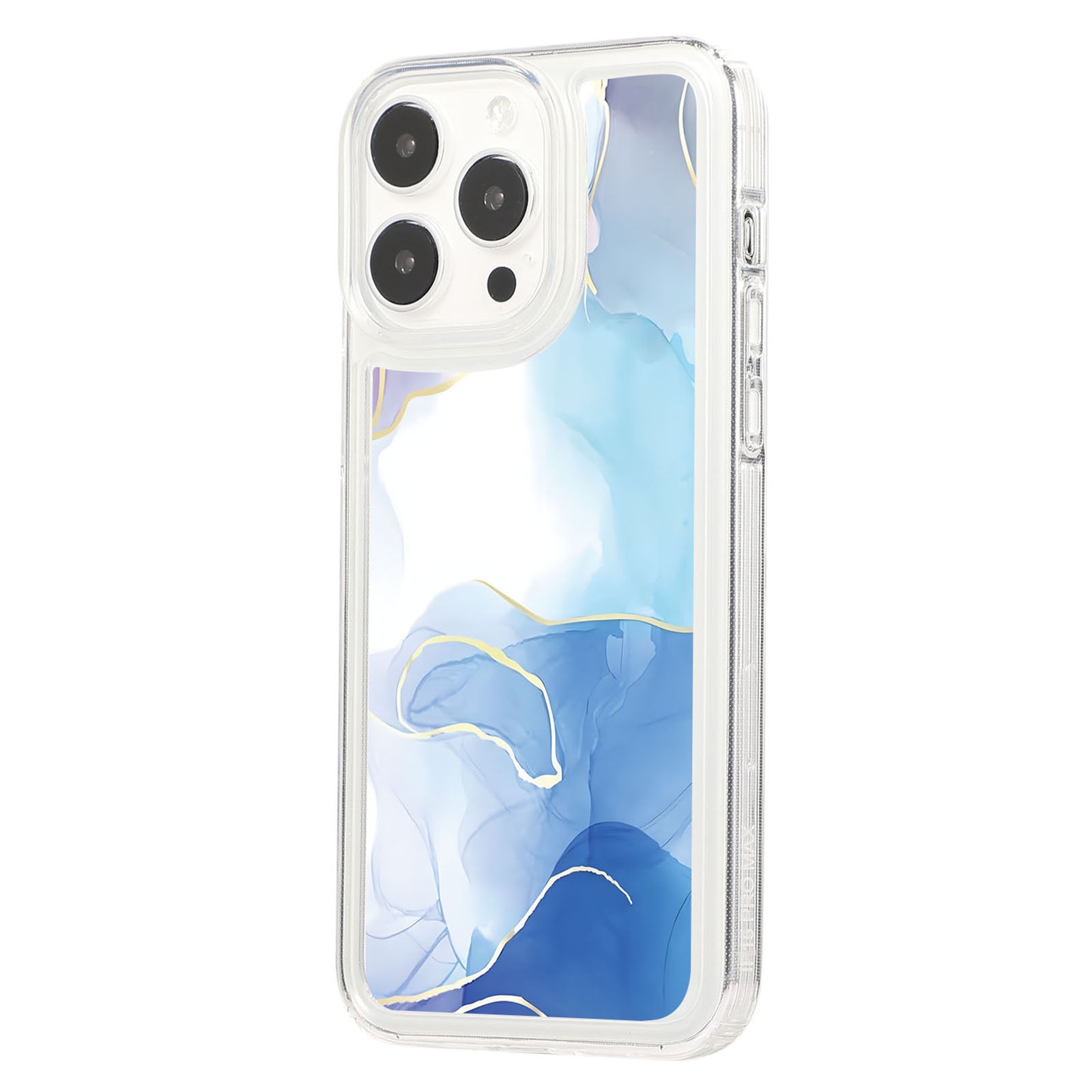 For iPhone 14 Pro Max TPU Case Airbag Protection Smart Phone Cover with Marble Pattern