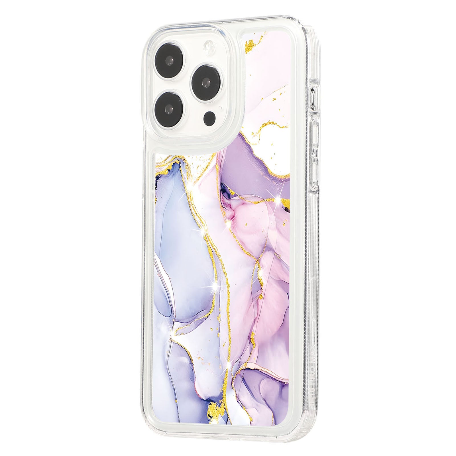For iPhone 14 Pro Max TPU Case Airbag Protection Smart Phone Cover with Marble Pattern